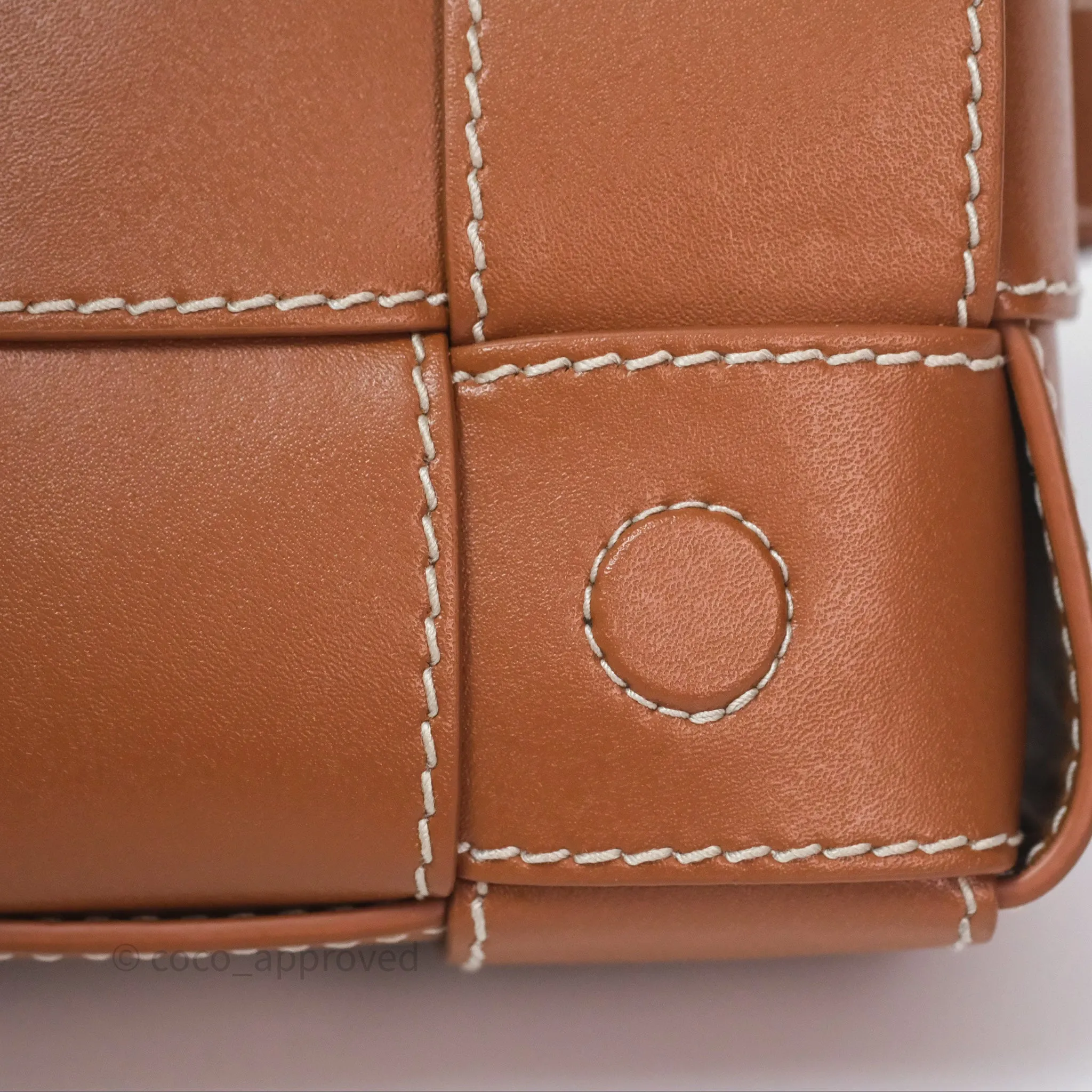 Bottega Veneta Cassette Belt Bag Intreccio Calfskin Wood/ Natural