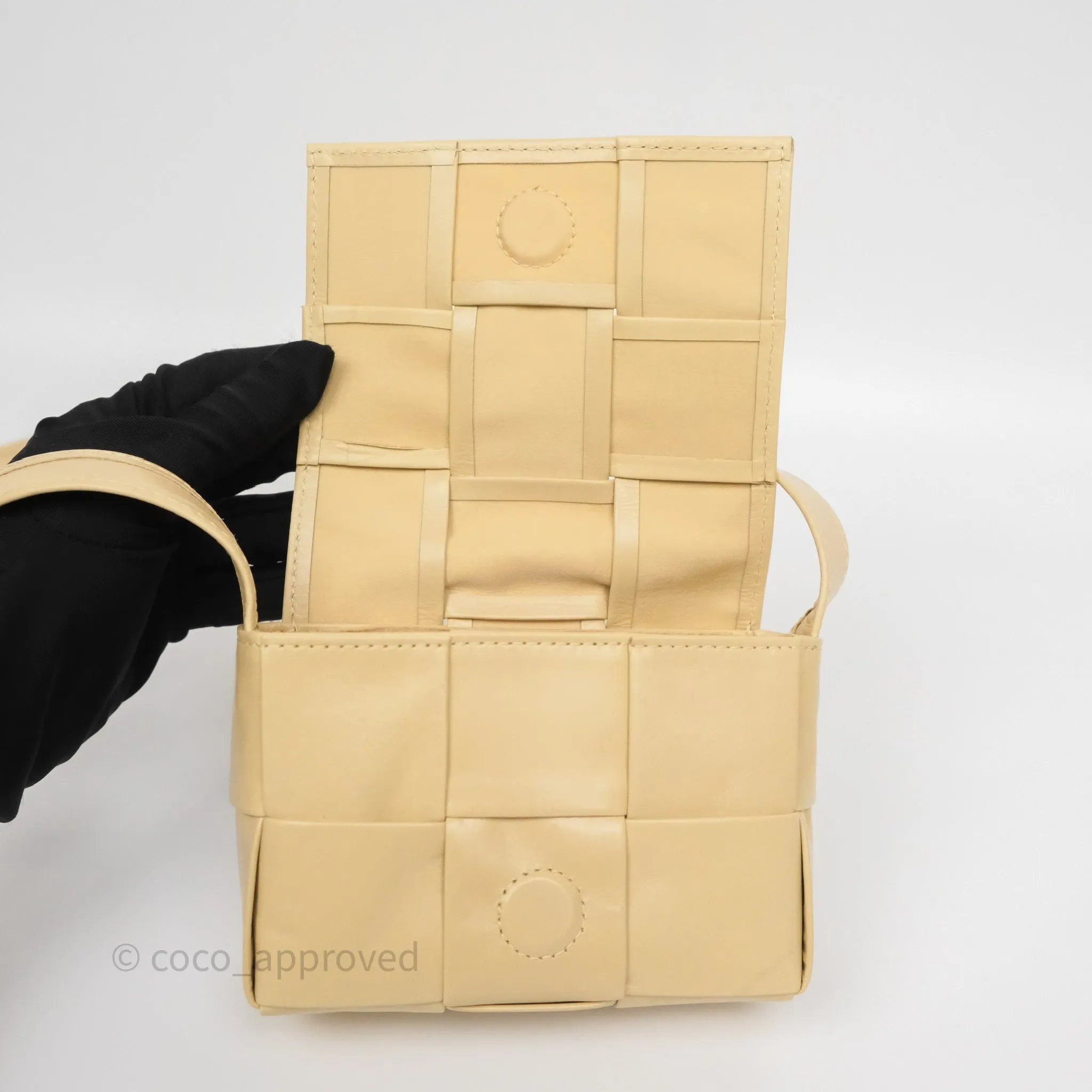 Bottega Veneta Cassette Mini Bag Porridge Calfskin