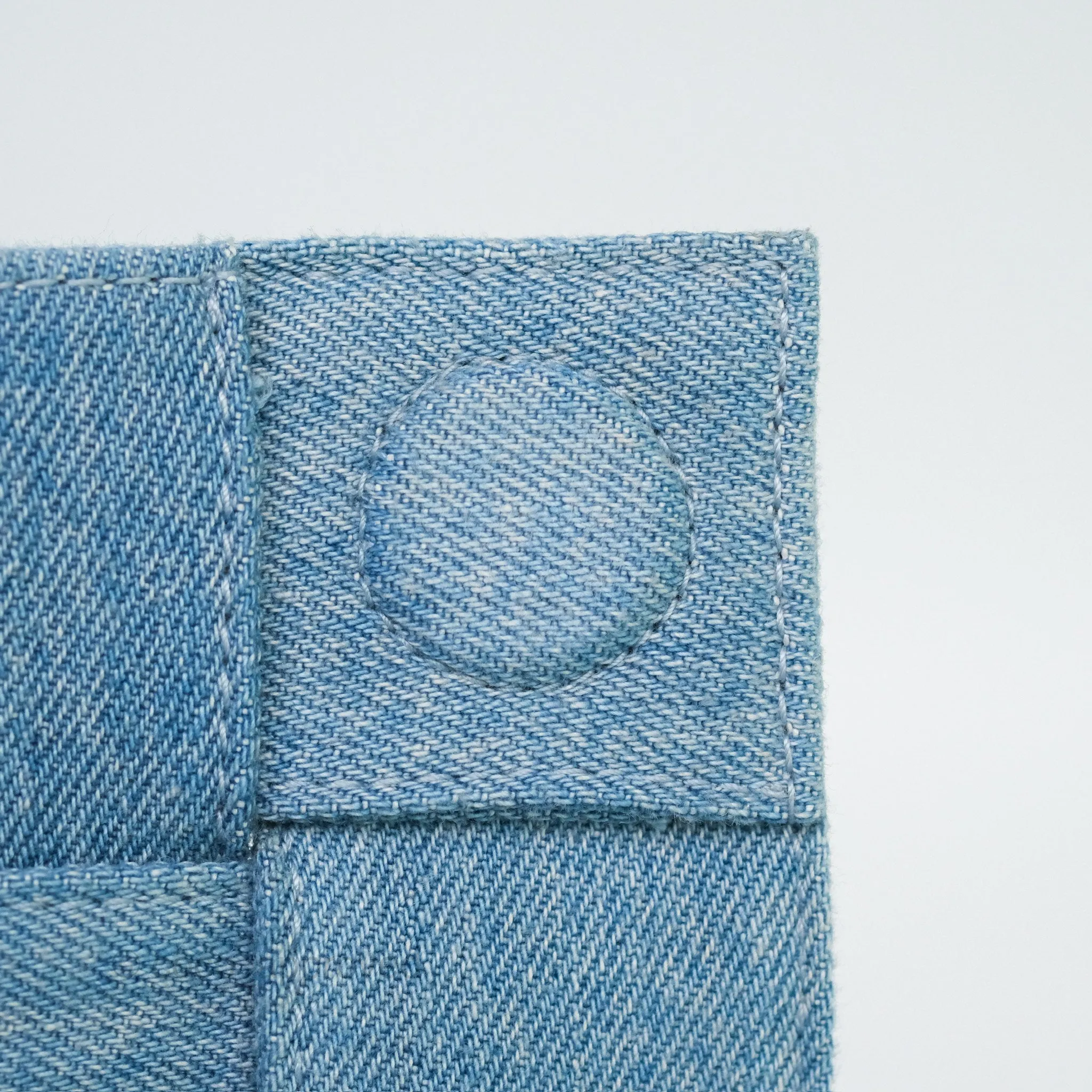 Bottega Veneta Cassette Shoulder Bag Intrecciato Denim