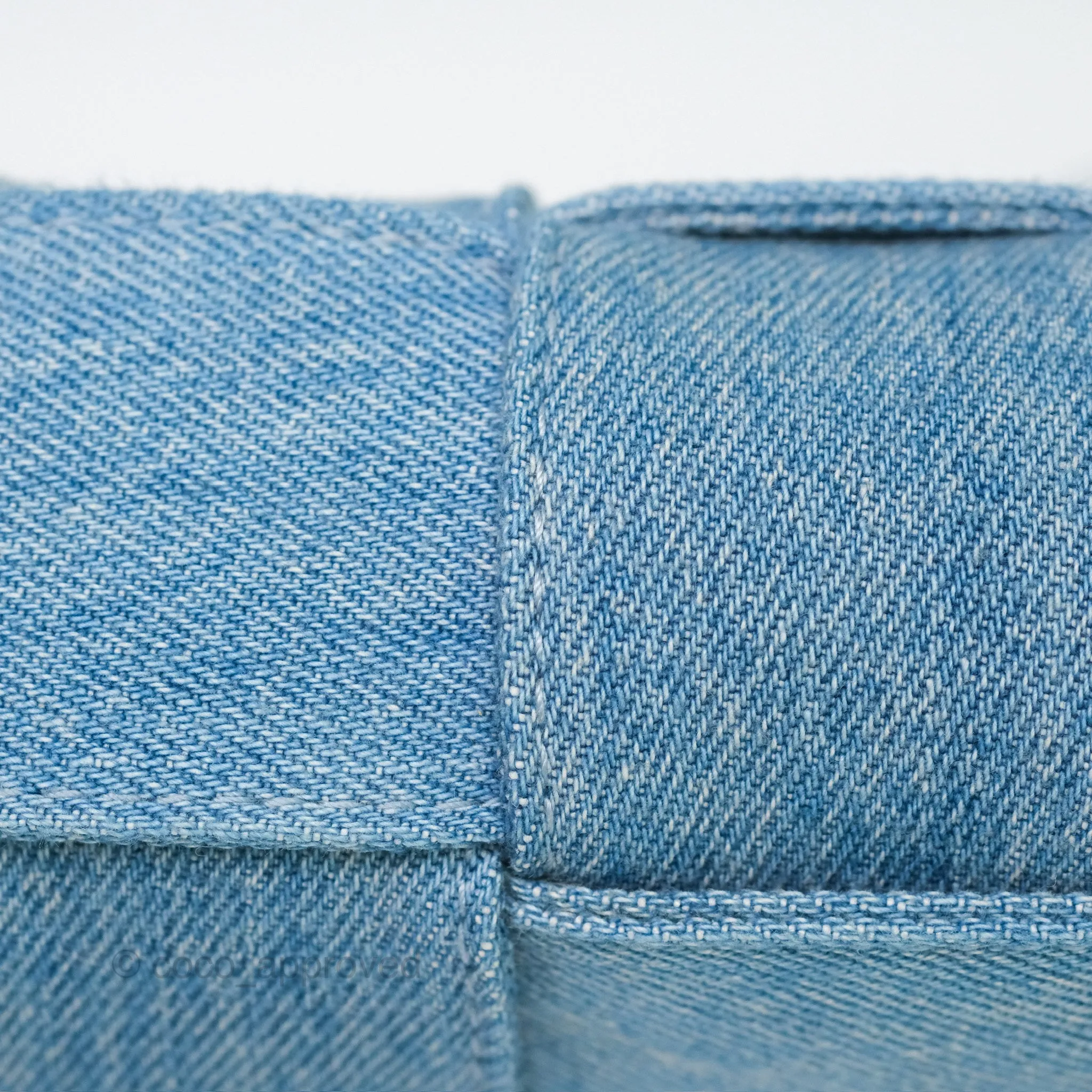 Bottega Veneta Cassette Shoulder Bag Intrecciato Denim