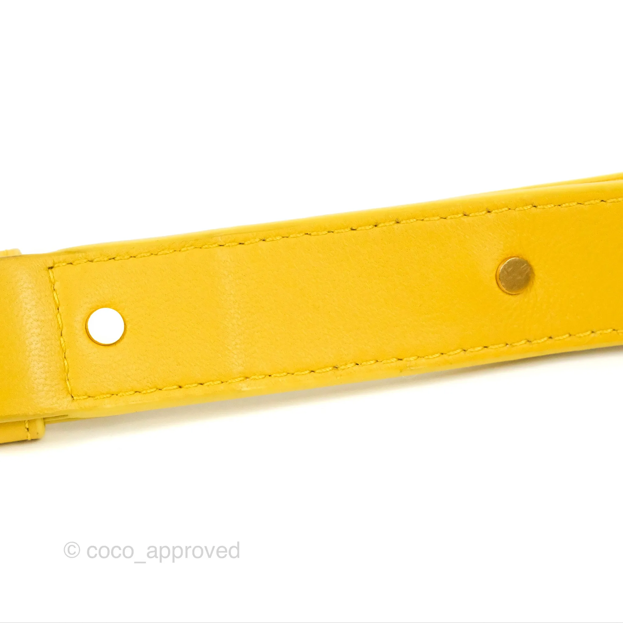 Bottega Veneta Cassette Shoulder Bag Intrecciato Yellow Lambskin