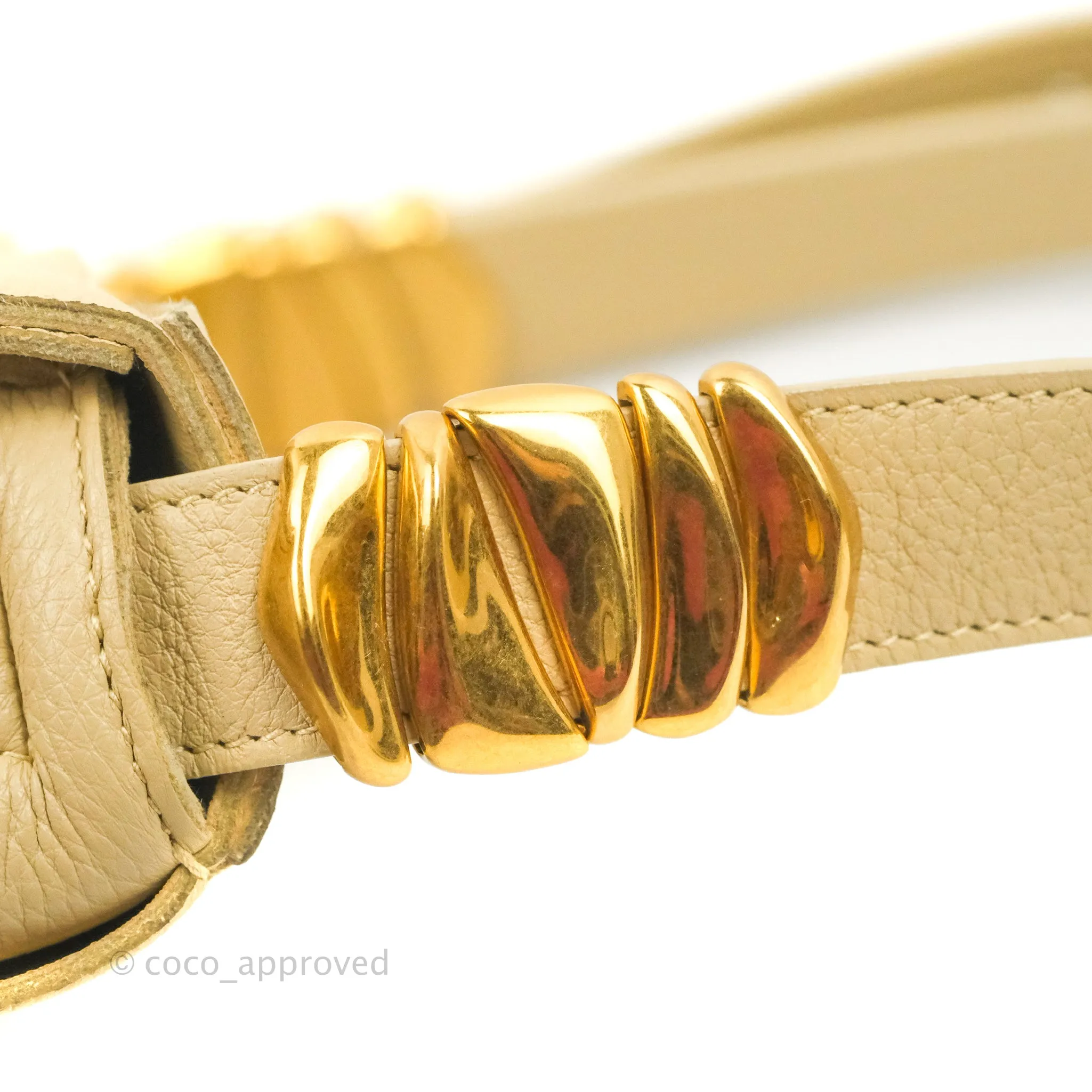 Bottega Veneta Cassette Shoulder Bag Intreccio Porridge Grained Calfskin Gold Hardware