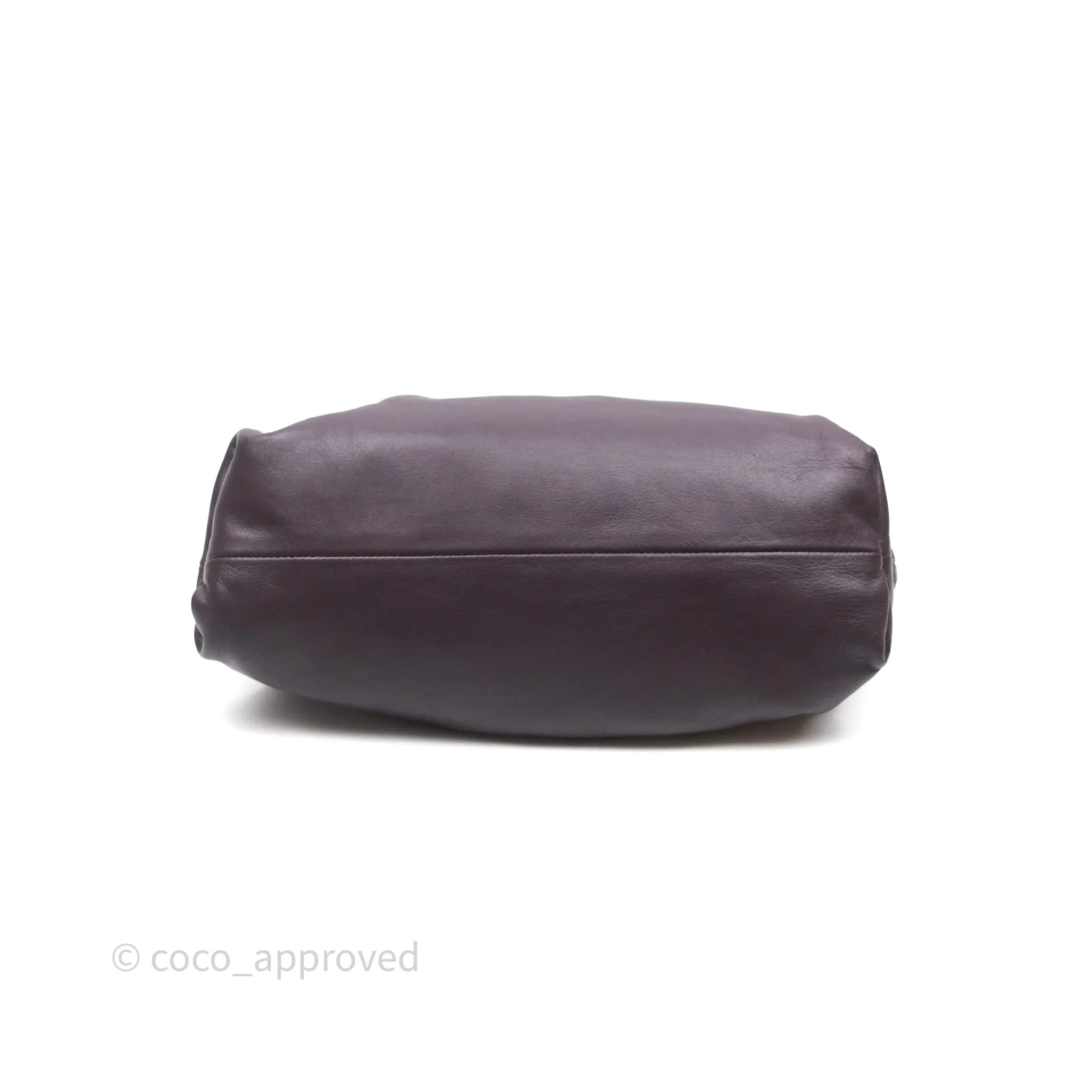 Bottega Veneta Chain Pouch Brown Calfskin Gold Hardware
