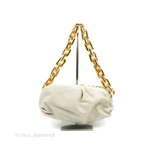 Bottega Veneta Chain Pouch in Plaster Calfskin