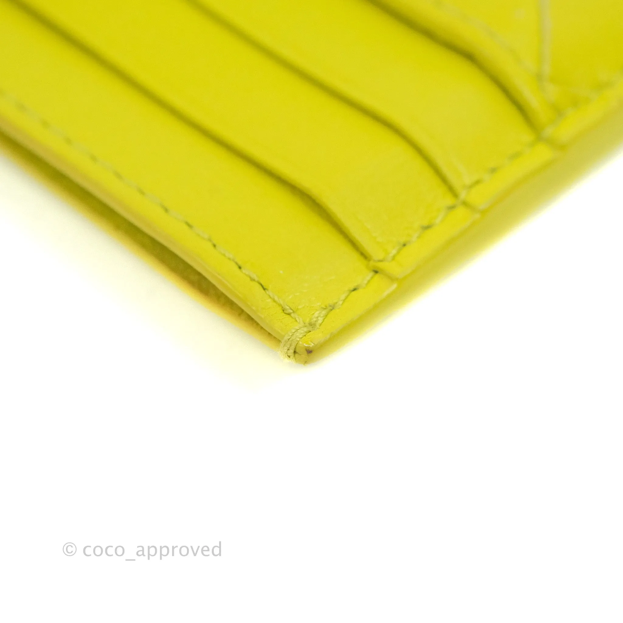 Bottega Veneta Intrecciato Card Holder Kiwi