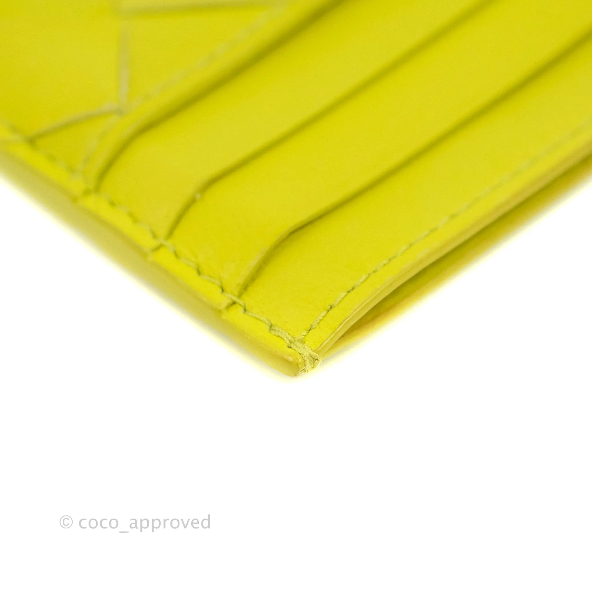 Bottega Veneta Intrecciato Card Holder Kiwi