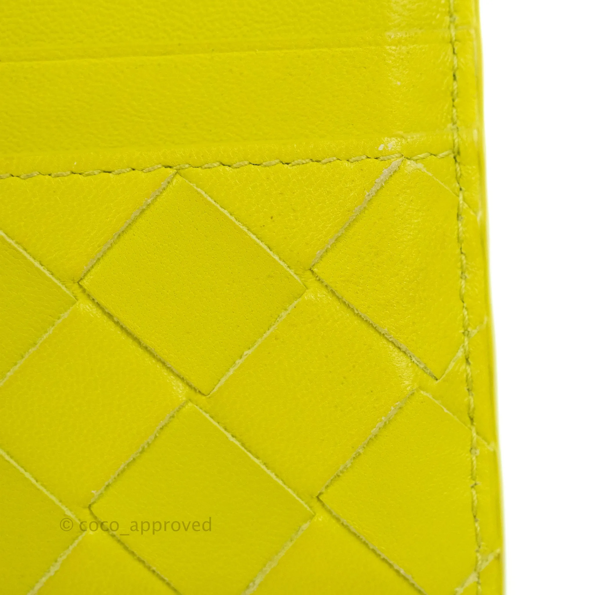 Bottega Veneta Intrecciato Card Holder Kiwi