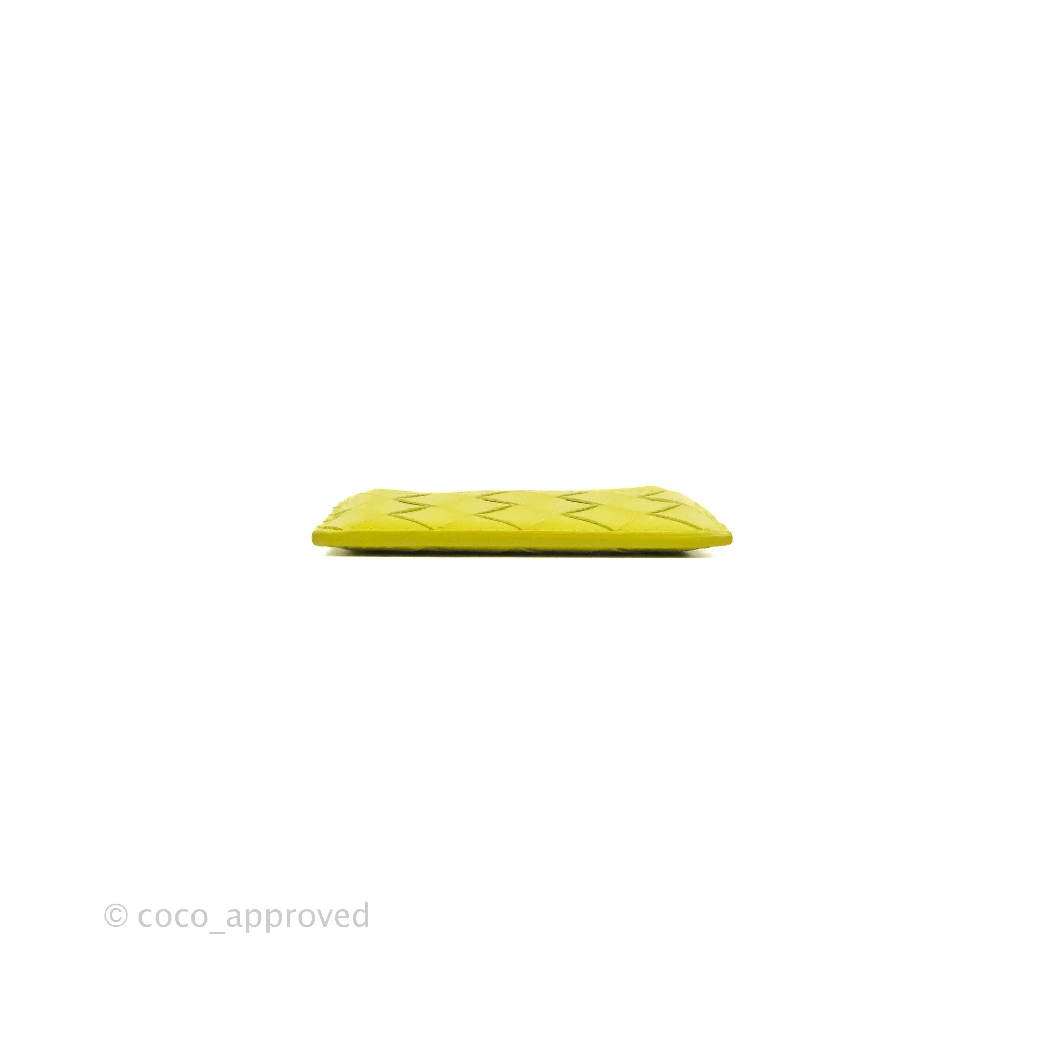 Bottega Veneta Intrecciato Card Holder Kiwi