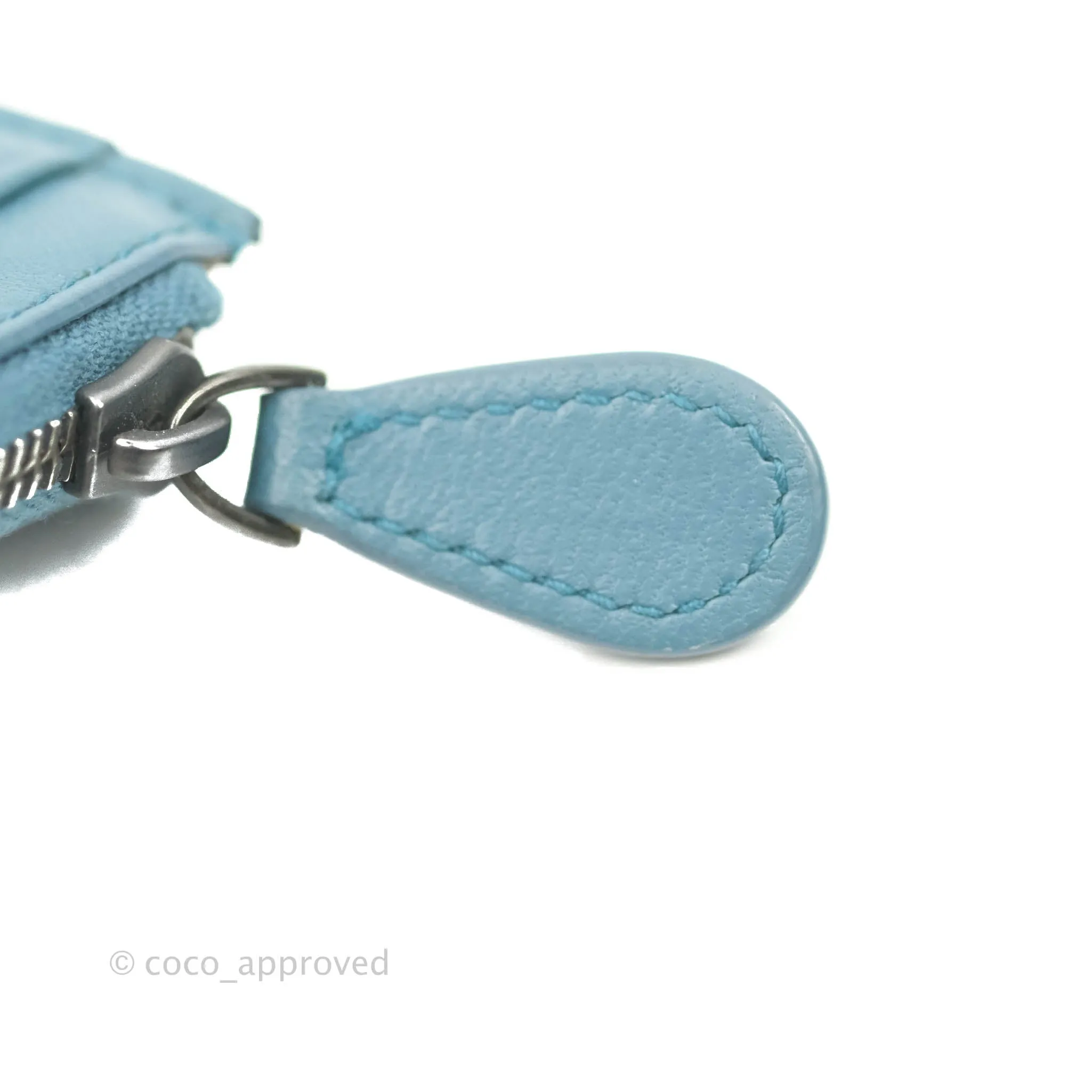Bottega Veneta Intrecciato Card Holder Petrol Blue