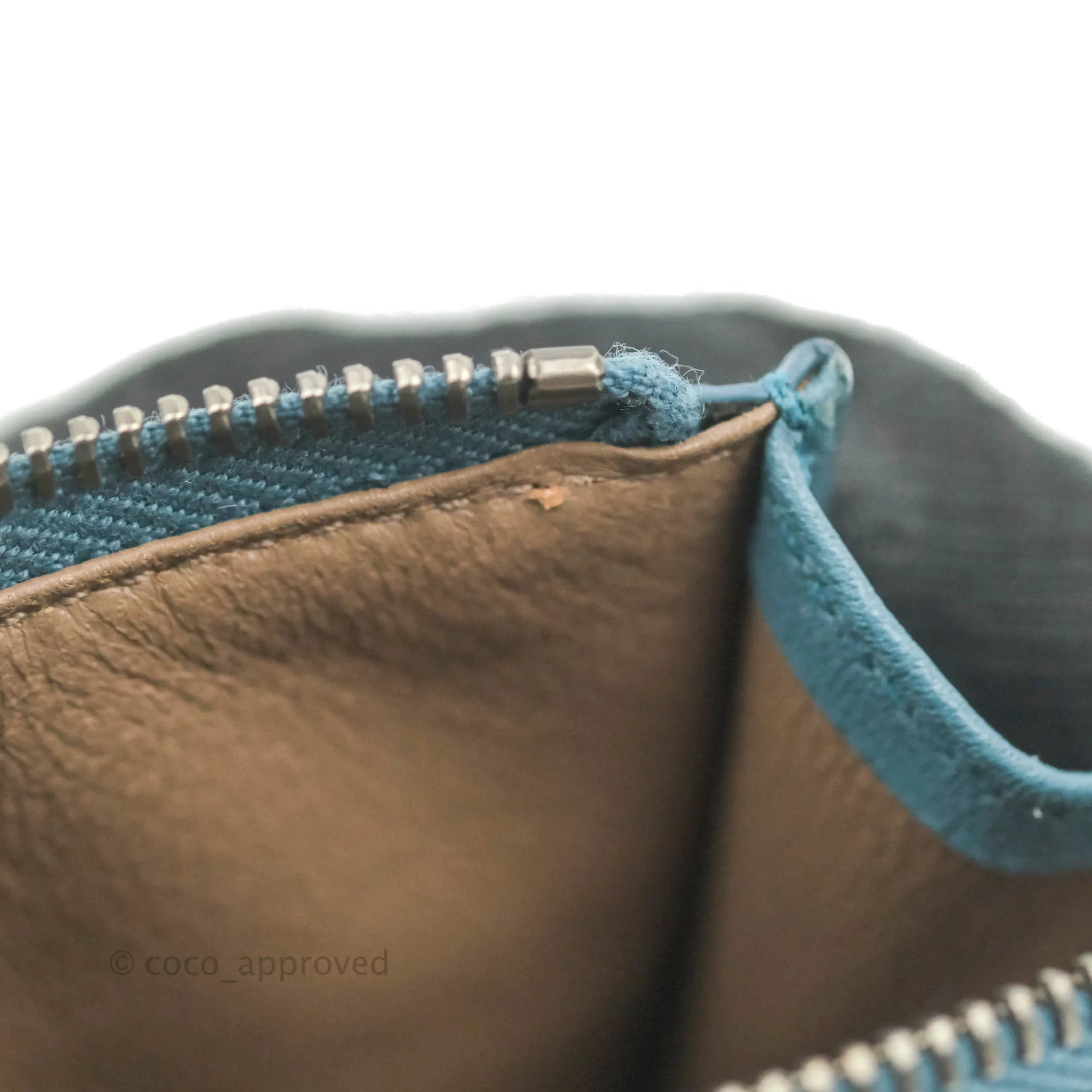 Bottega Veneta Intrecciato Card Holder Petrol Blue
