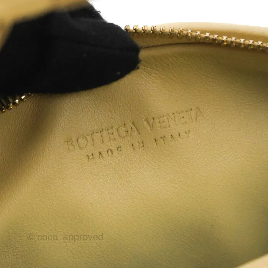 Bottega Veneta Intrecciato Mini Jodie Clutch Bag Porridge Lambskin Gold Hardware