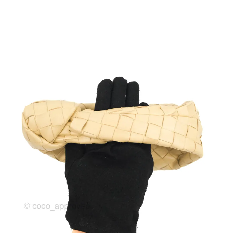 Bottega Veneta Intrecciato Mini Jodie Clutch Bag Porridge Lambskin Gold Hardware