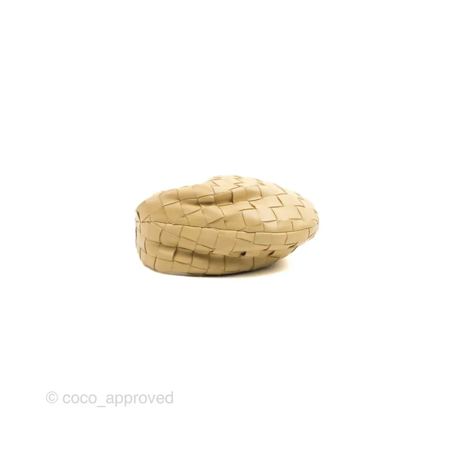 Bottega Veneta Intrecciato Mini Jodie Clutch Bag Porridge Lambskin Gold Hardware