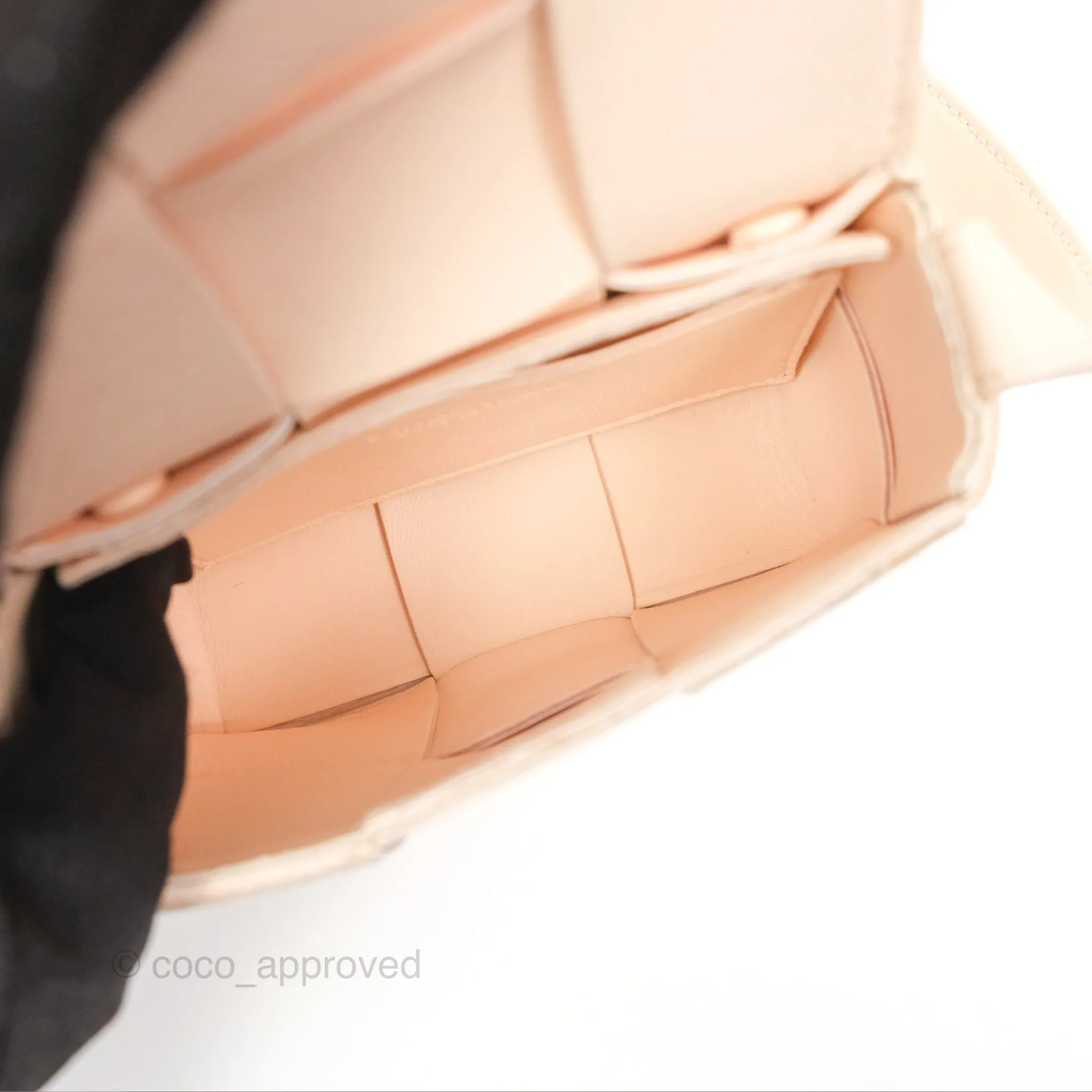 Bottega Veneta Intreccio Cassette Mini Bag Melon Washed Lambskin