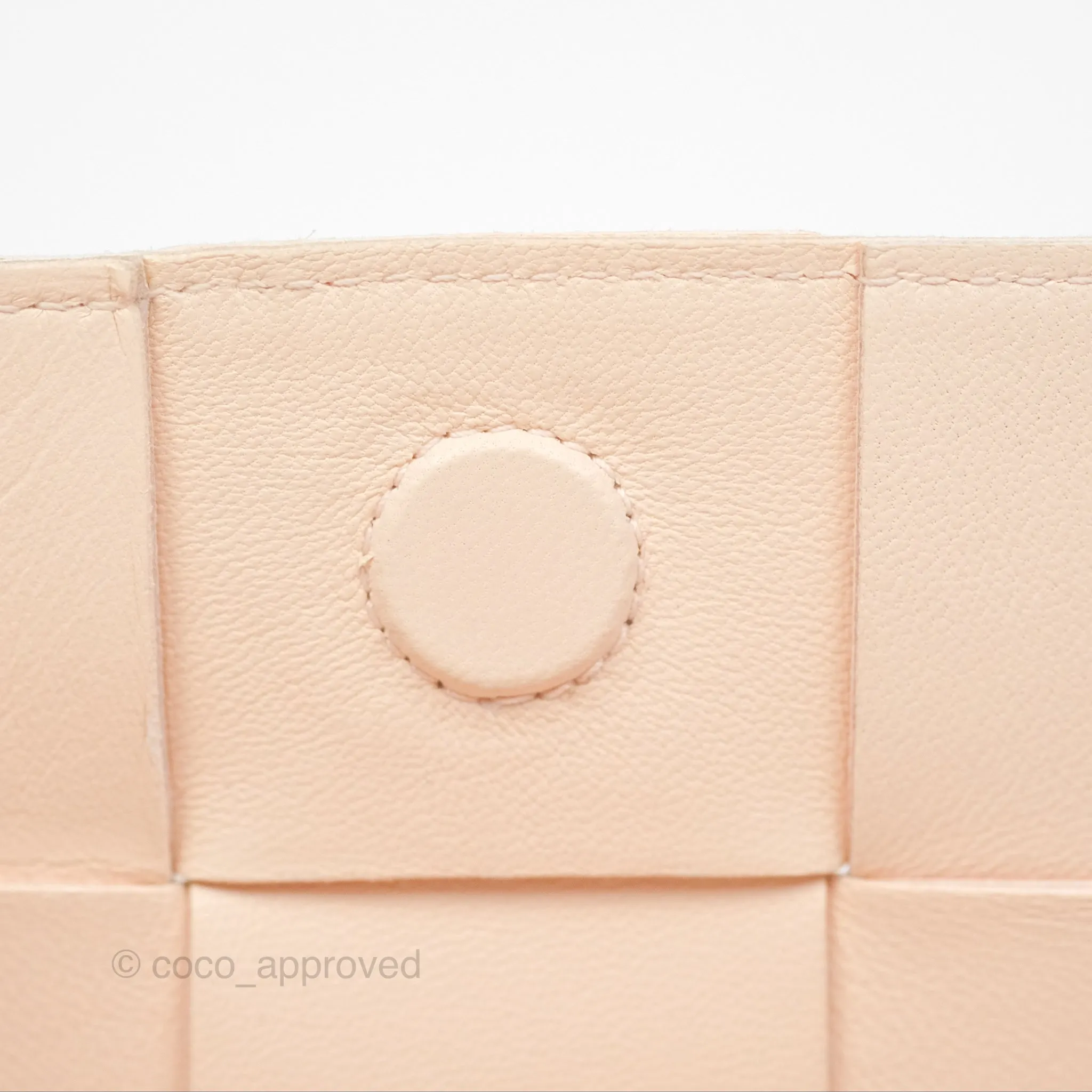 Bottega Veneta Intreccio Cassette Mini Bag Melon Washed Lambskin