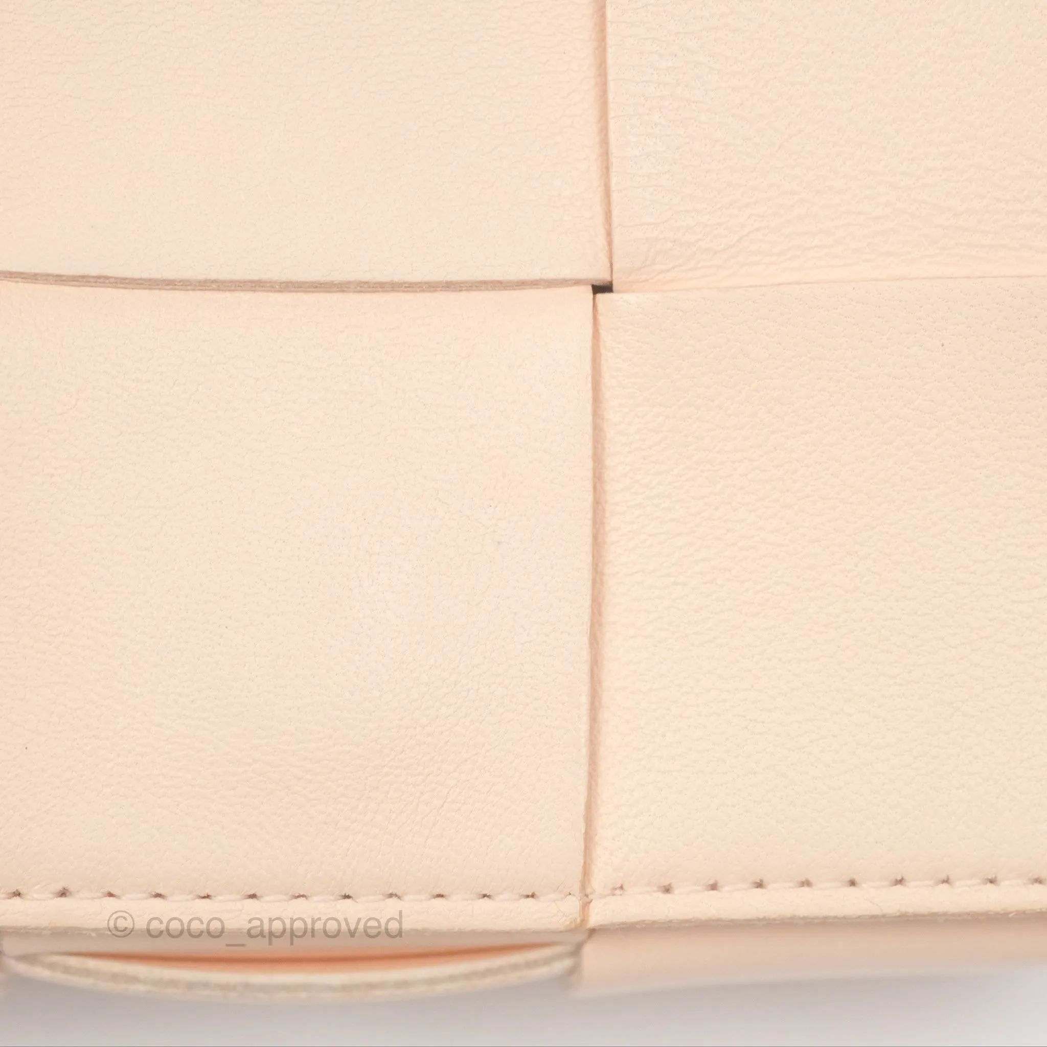 Bottega Veneta Intreccio Cassette Mini Bag Melon Washed Lambskin