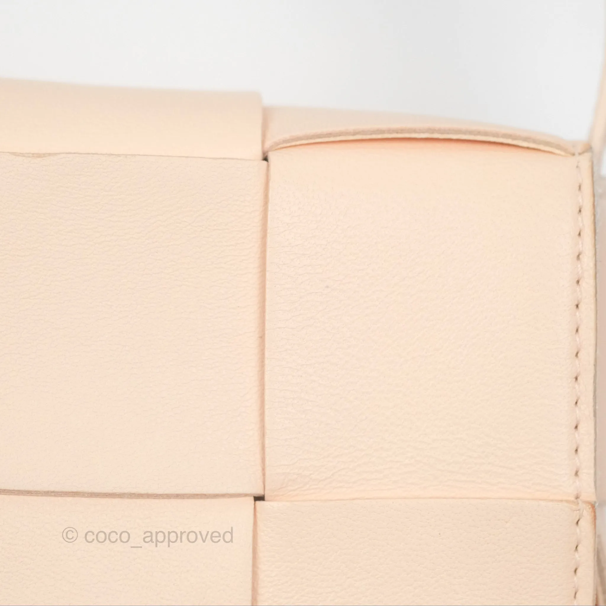 Bottega Veneta Intreccio Cassette Mini Bag Melon Washed Lambskin