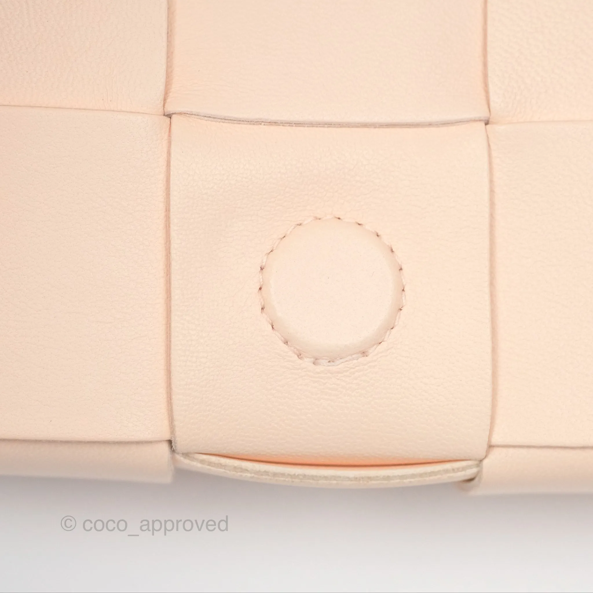 Bottega Veneta Intreccio Cassette Mini Bag Melon Washed Lambskin