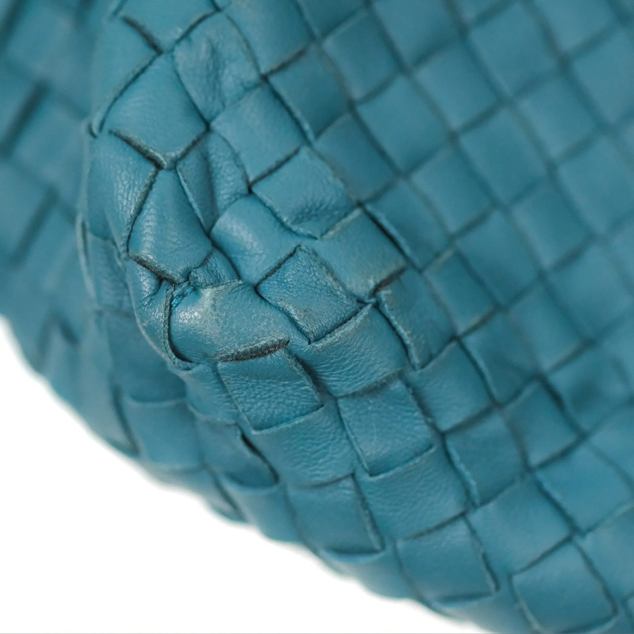 Bottega Veneta Large Cesta Tote Intrecciato Teal