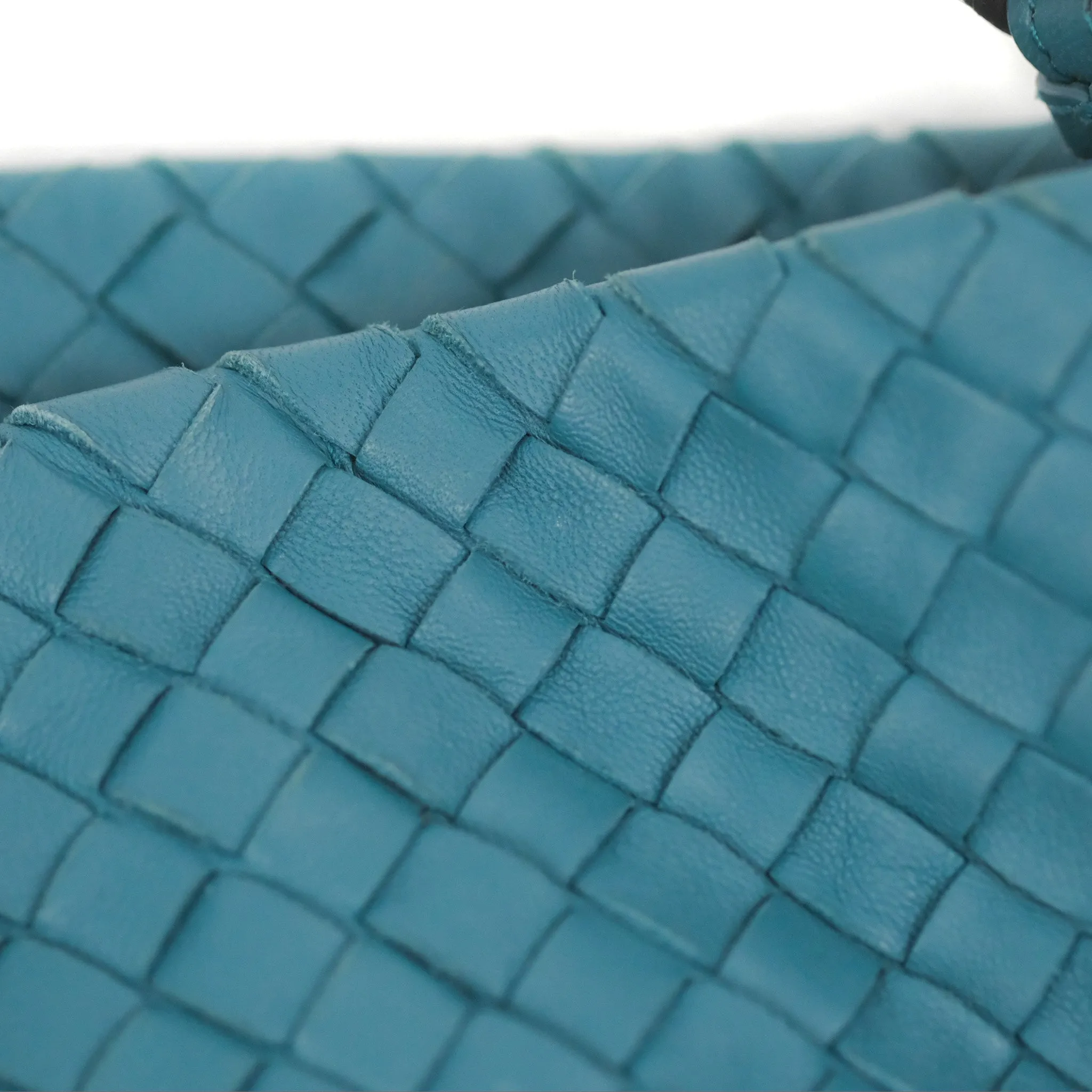 Bottega Veneta Large Cesta Tote Intrecciato Teal