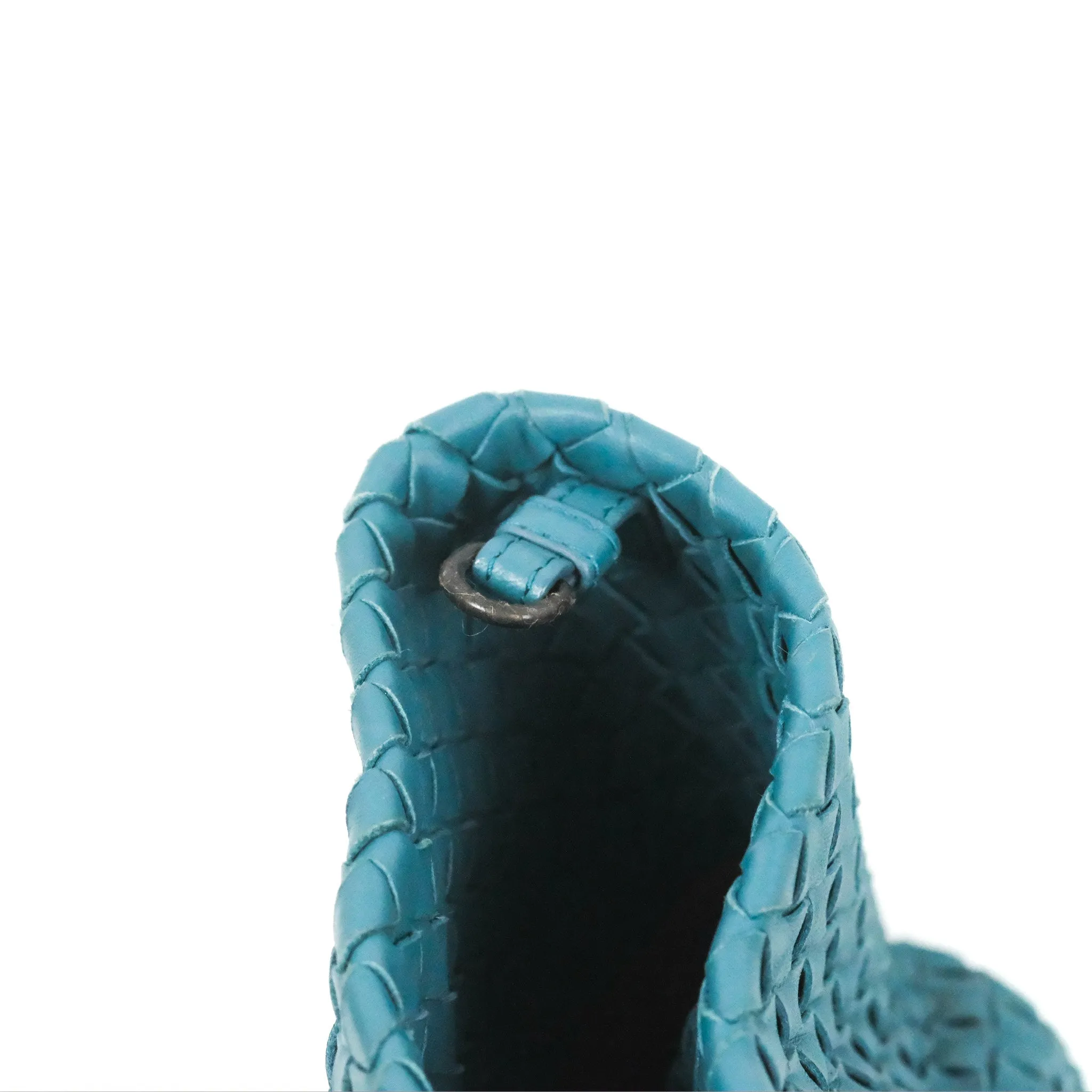 Bottega Veneta Large Cesta Tote Intrecciato Teal