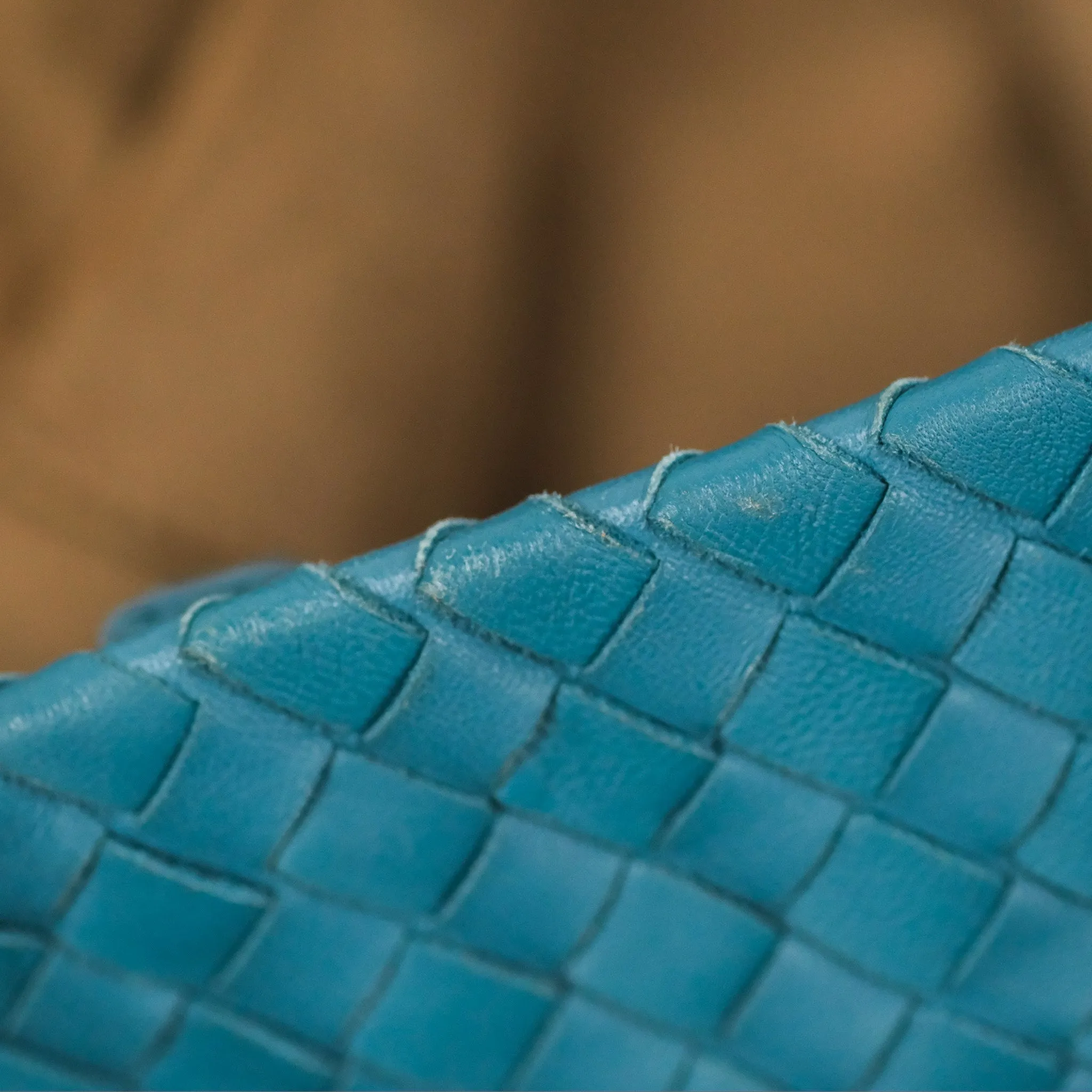 Bottega Veneta Large Cesta Tote Intrecciato Teal