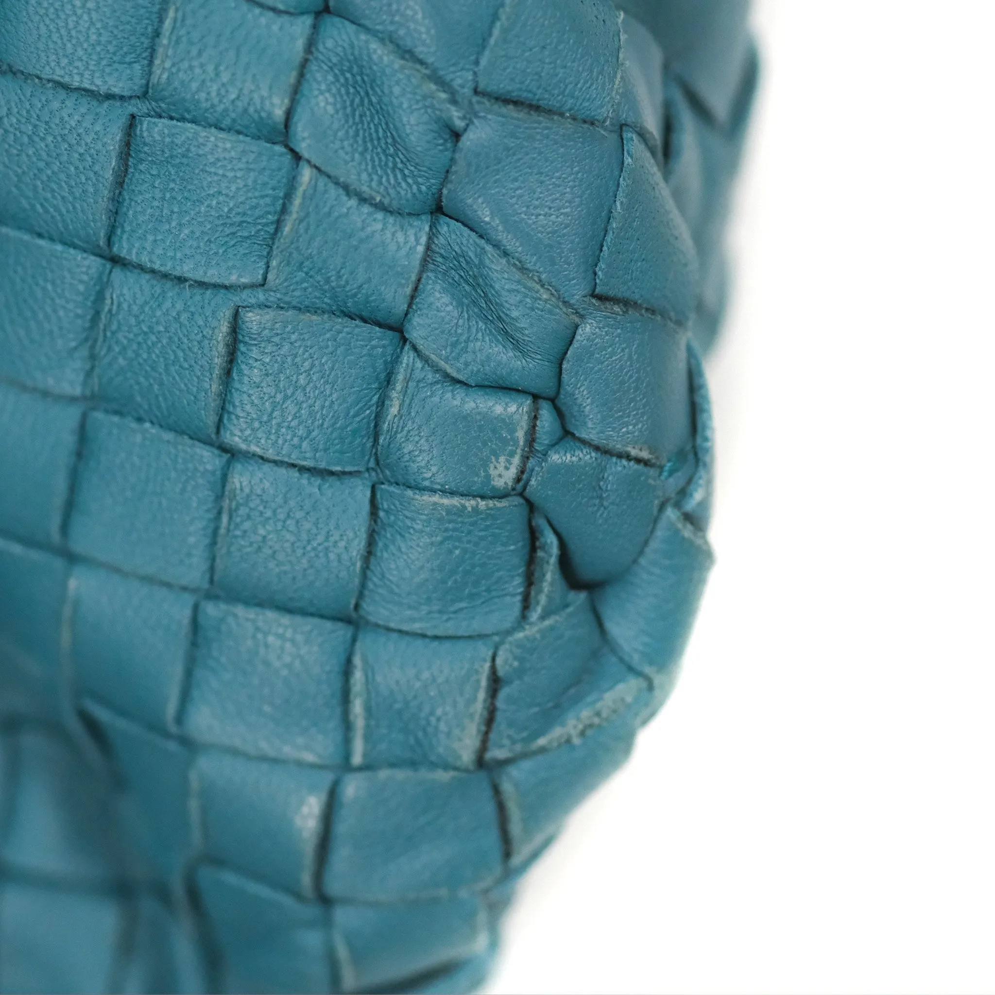 Bottega Veneta Large Cesta Tote Intrecciato Teal