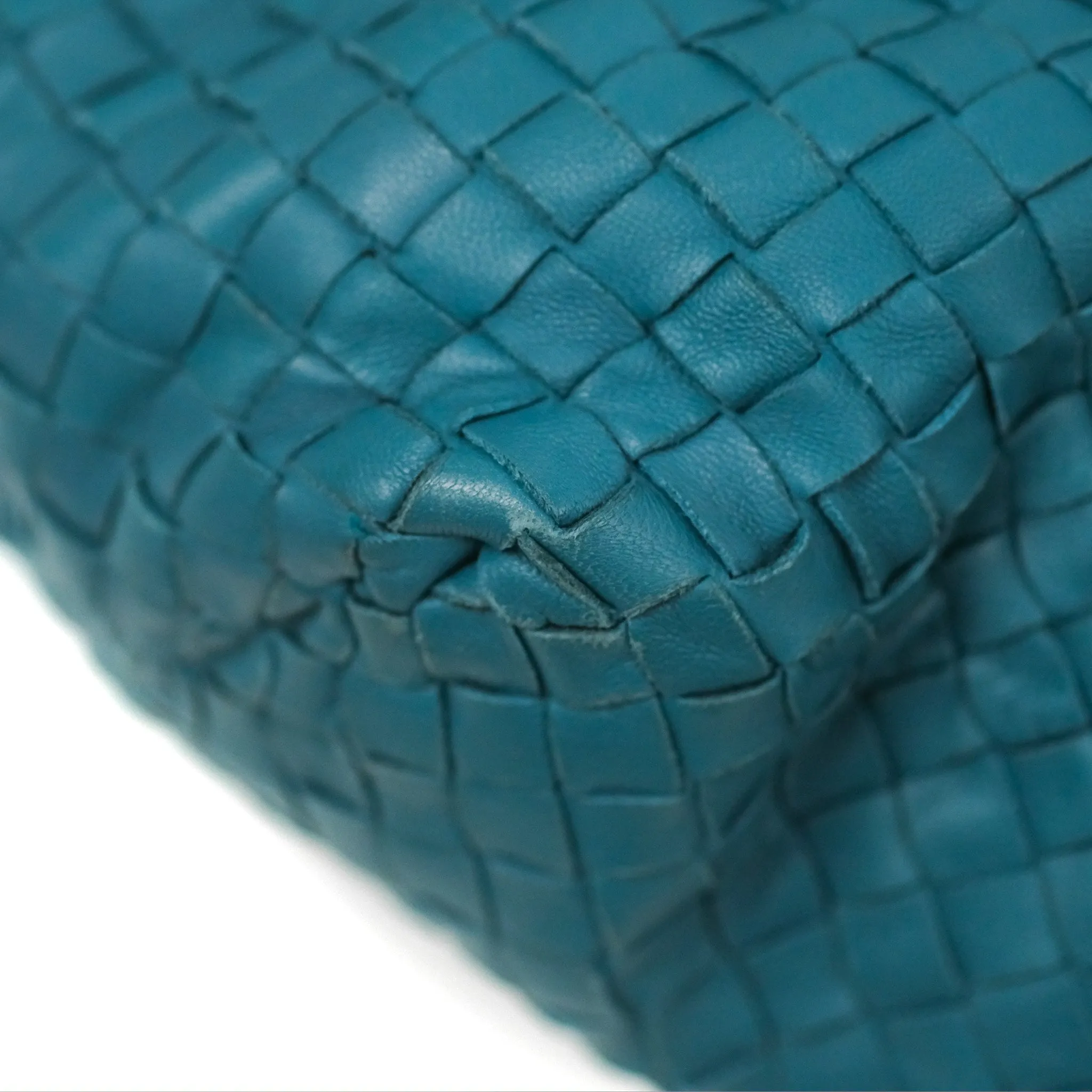 Bottega Veneta Large Cesta Tote Intrecciato Teal
