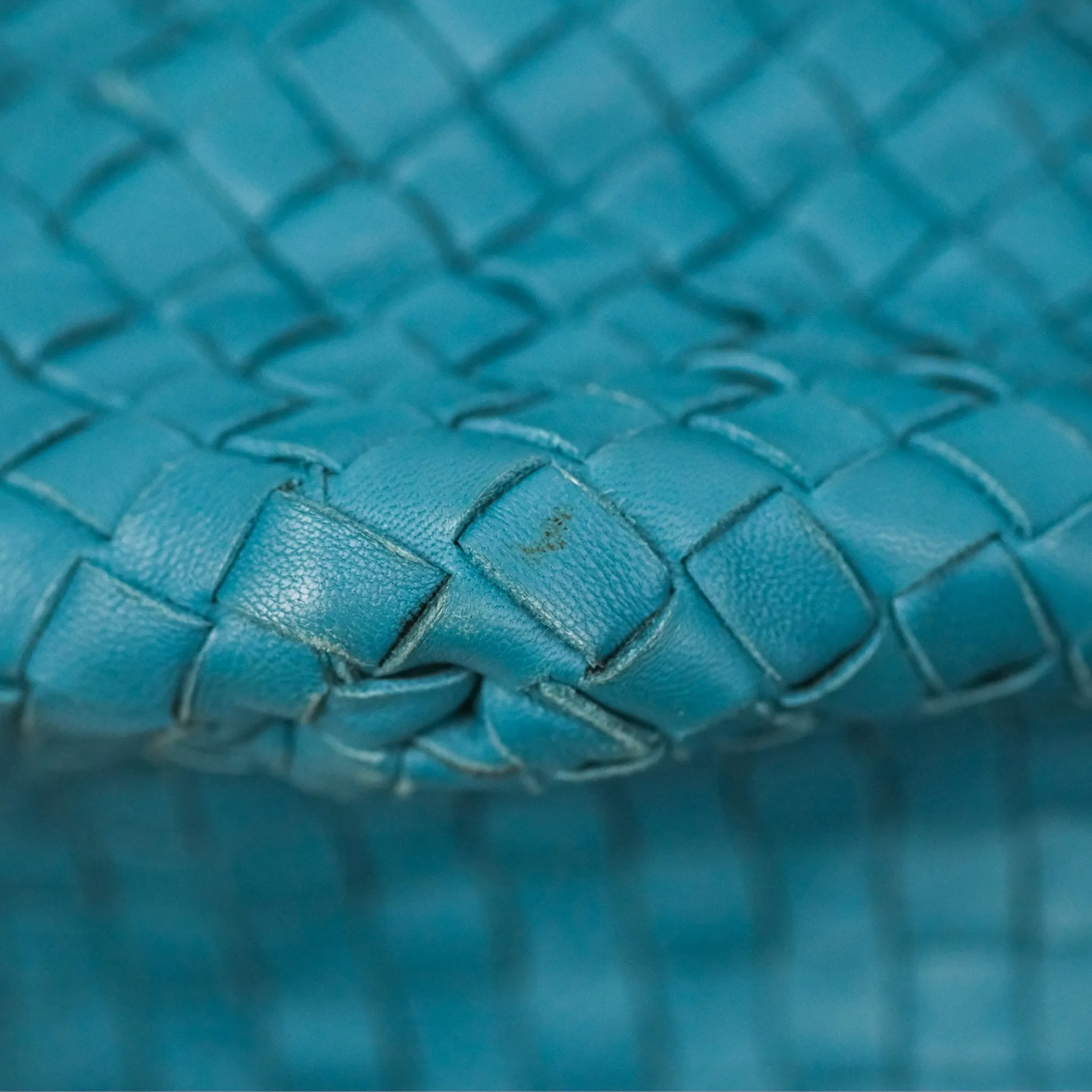 Bottega Veneta Large Cesta Tote Intrecciato Teal