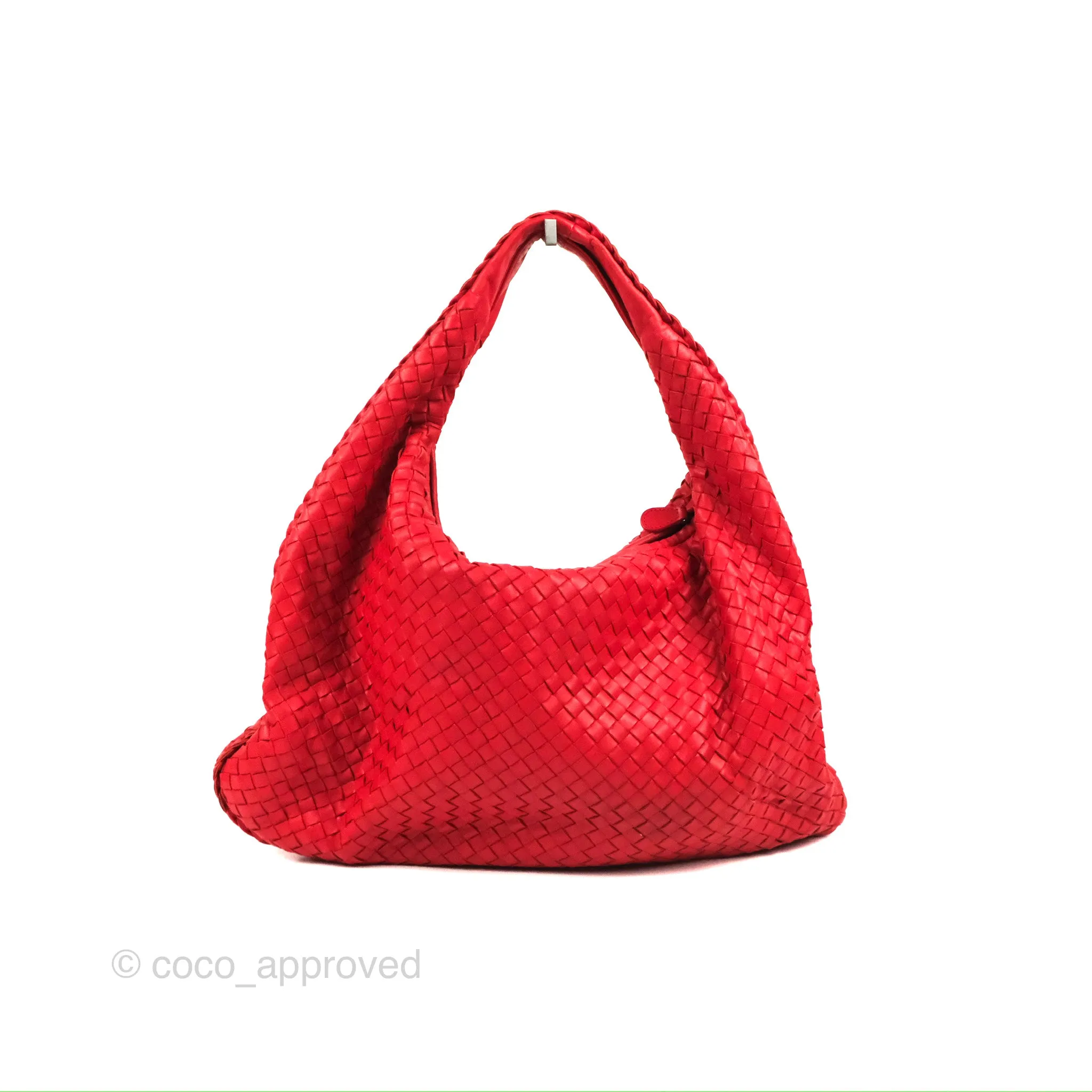 Bottega Veneta Large Hobo Intrecciato Nappa Red