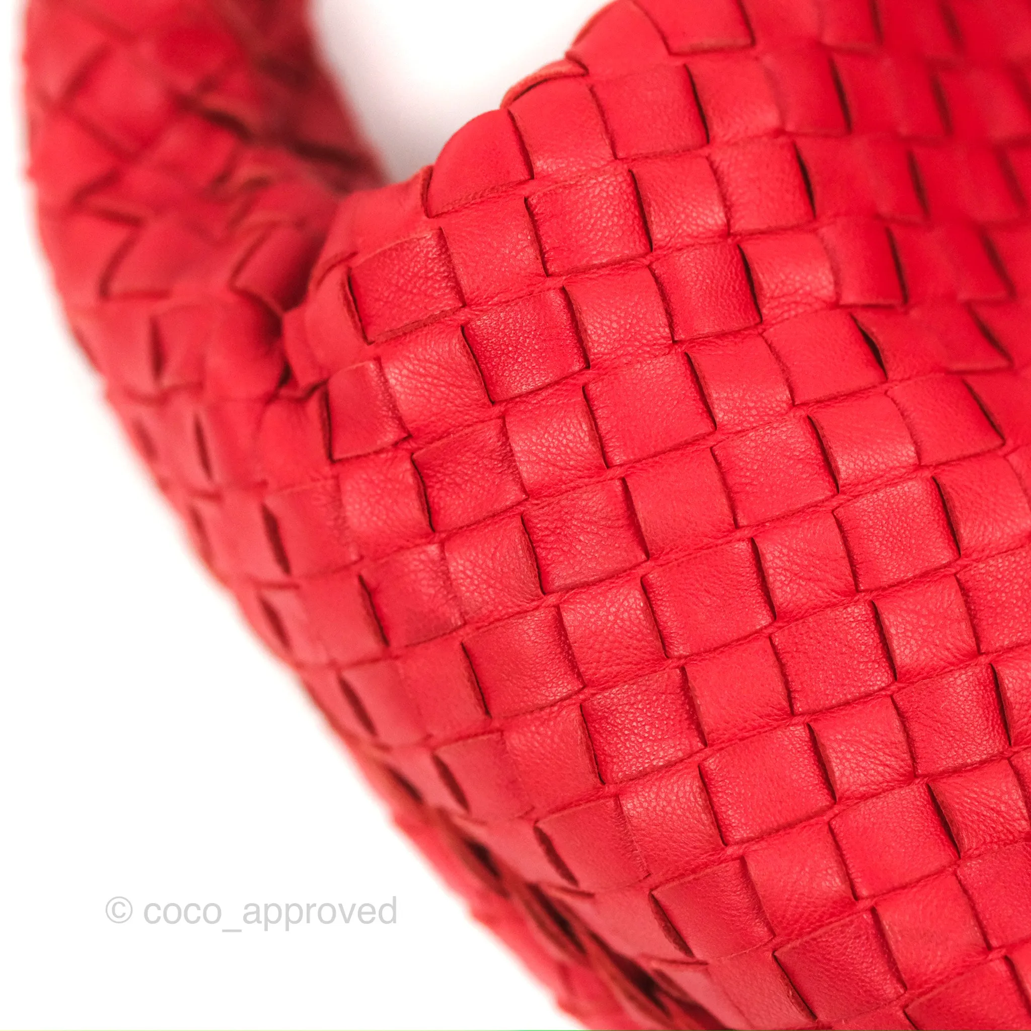 Bottega Veneta Large Hobo Intrecciato Nappa Red