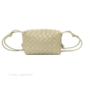 Bottega Veneta Loop Camera Bag Intrecciato Lambskin Travertine