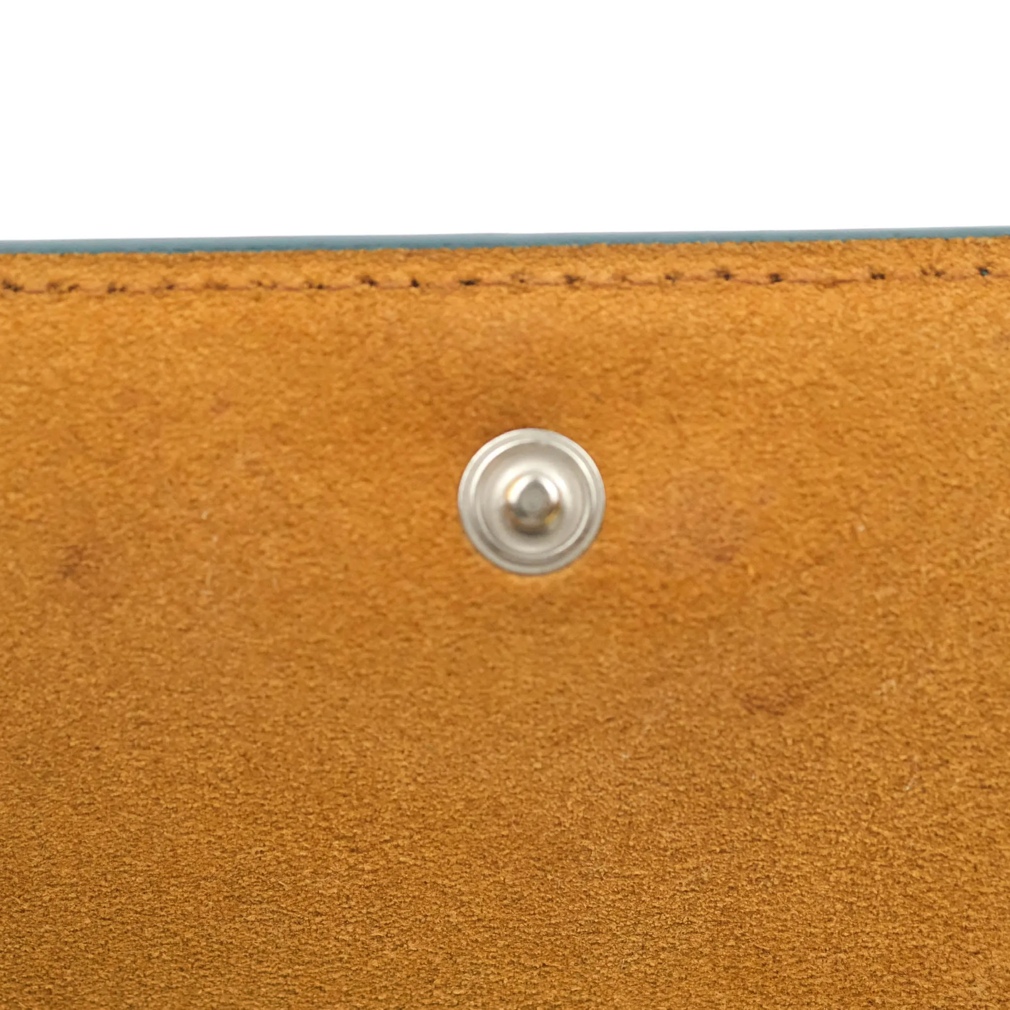 Bottega Veneta Maxi Intrecciato Mini Cassette Crossbody Bag Petrol Blue Lambskin