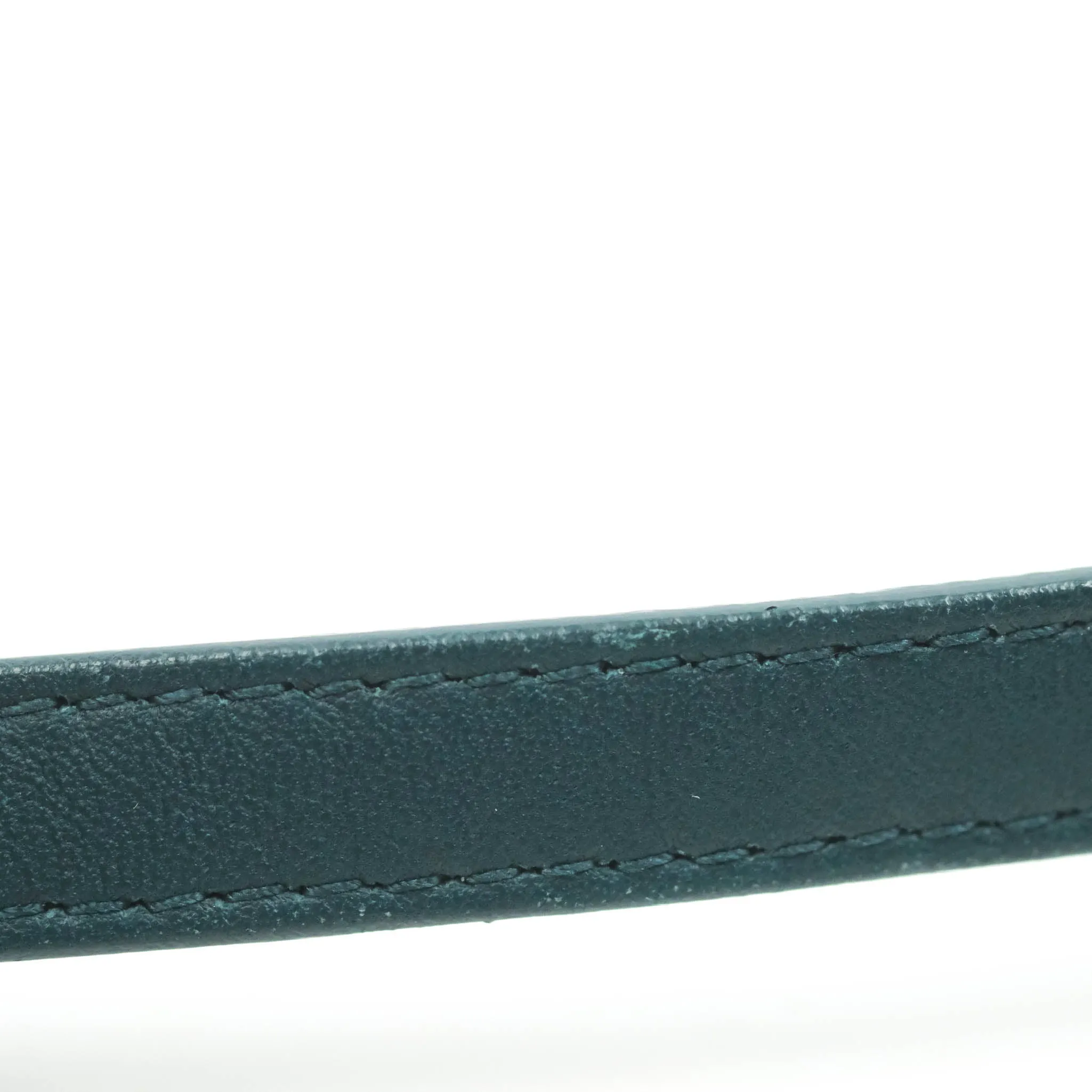 Bottega Veneta Maxi Intrecciato Mini Cassette Crossbody Bag Petrol Blue Lambskin