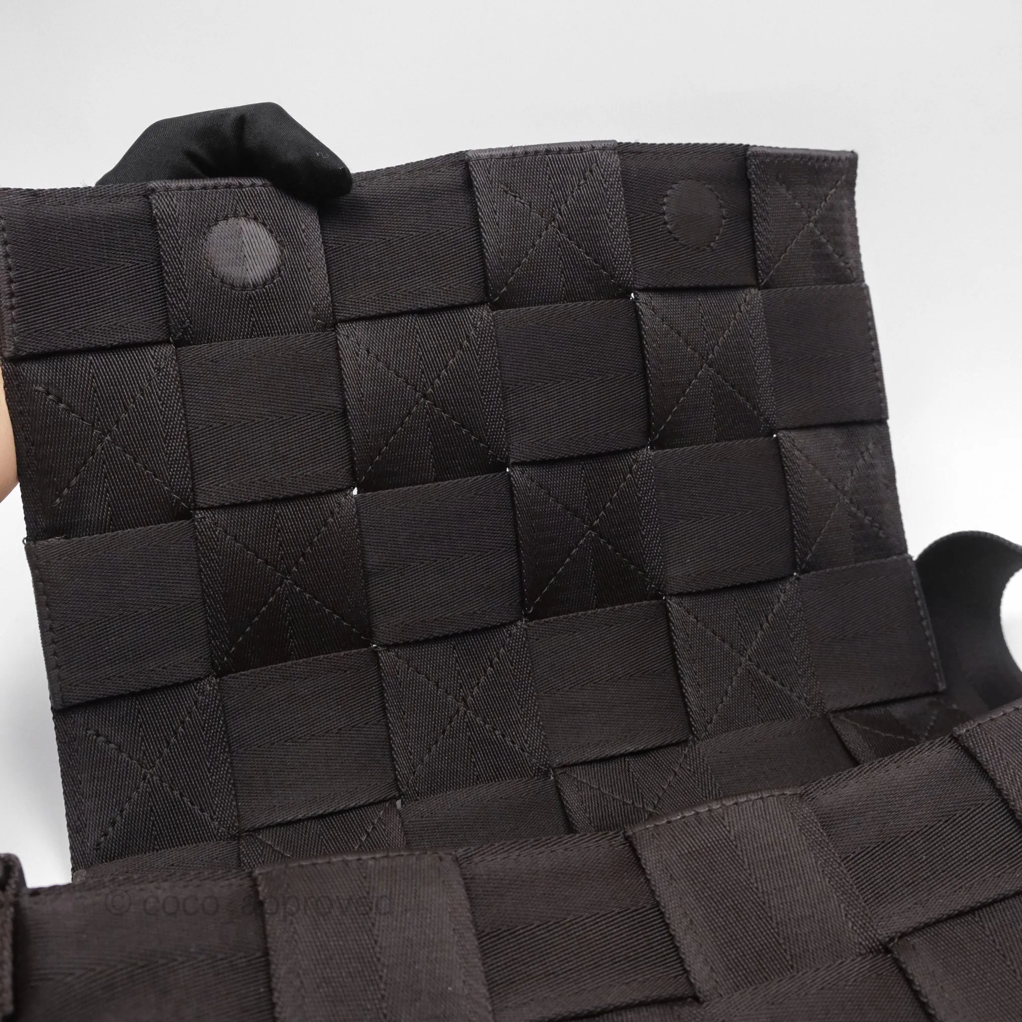 Bottega Veneta Maxi Webbing Cassette Bag Dark Brown