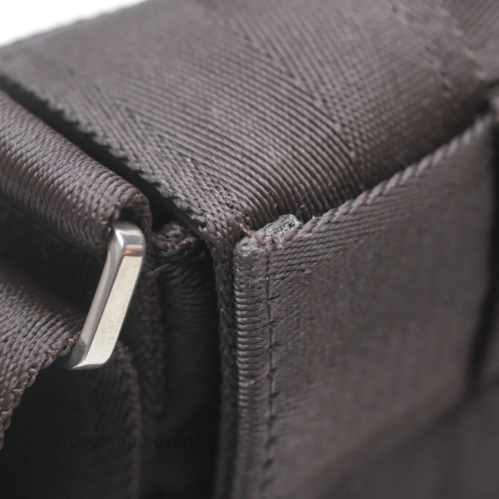 Bottega Veneta Maxi Webbing Cassette Bag Dark Brown
