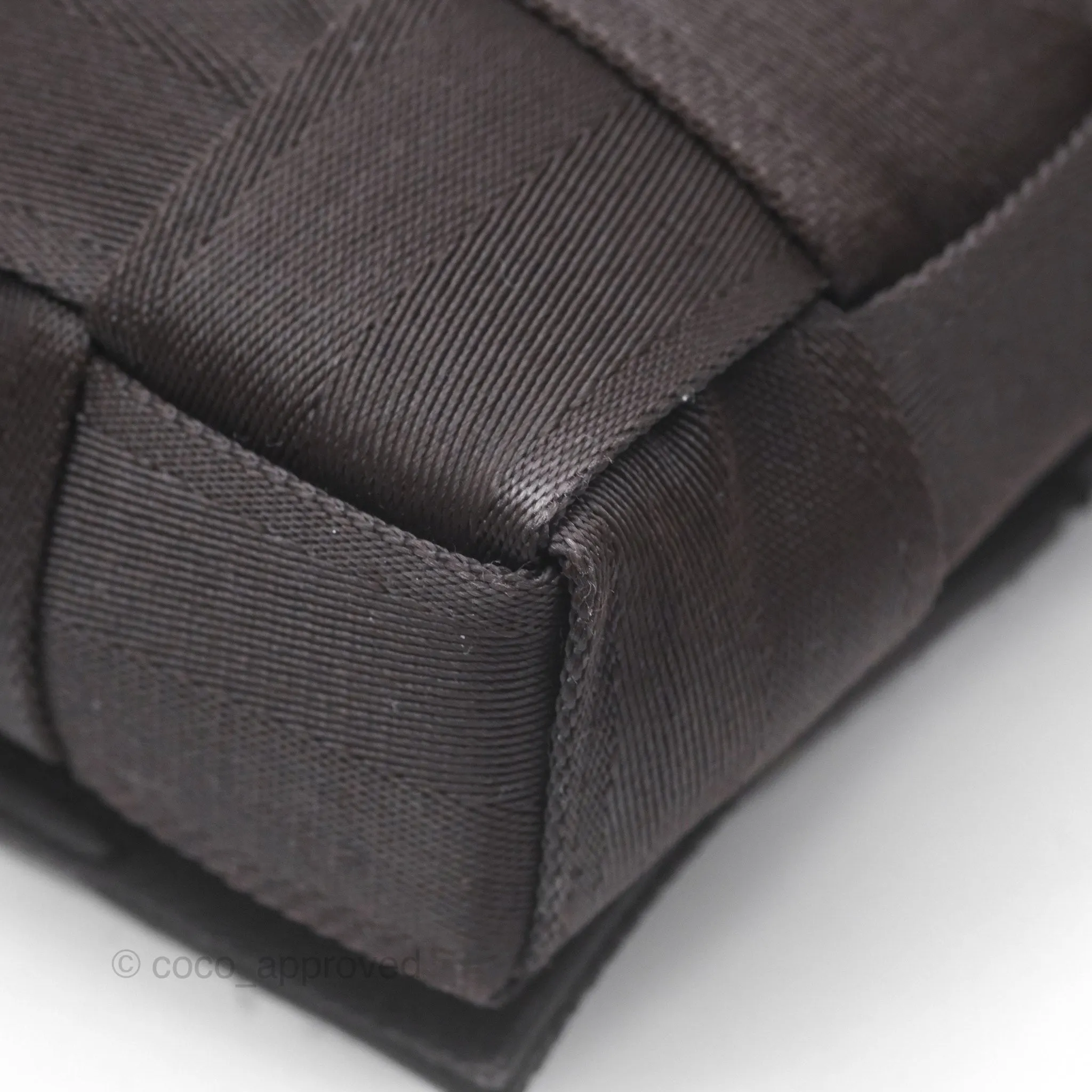 Bottega Veneta Maxi Webbing Cassette Bag Dark Brown