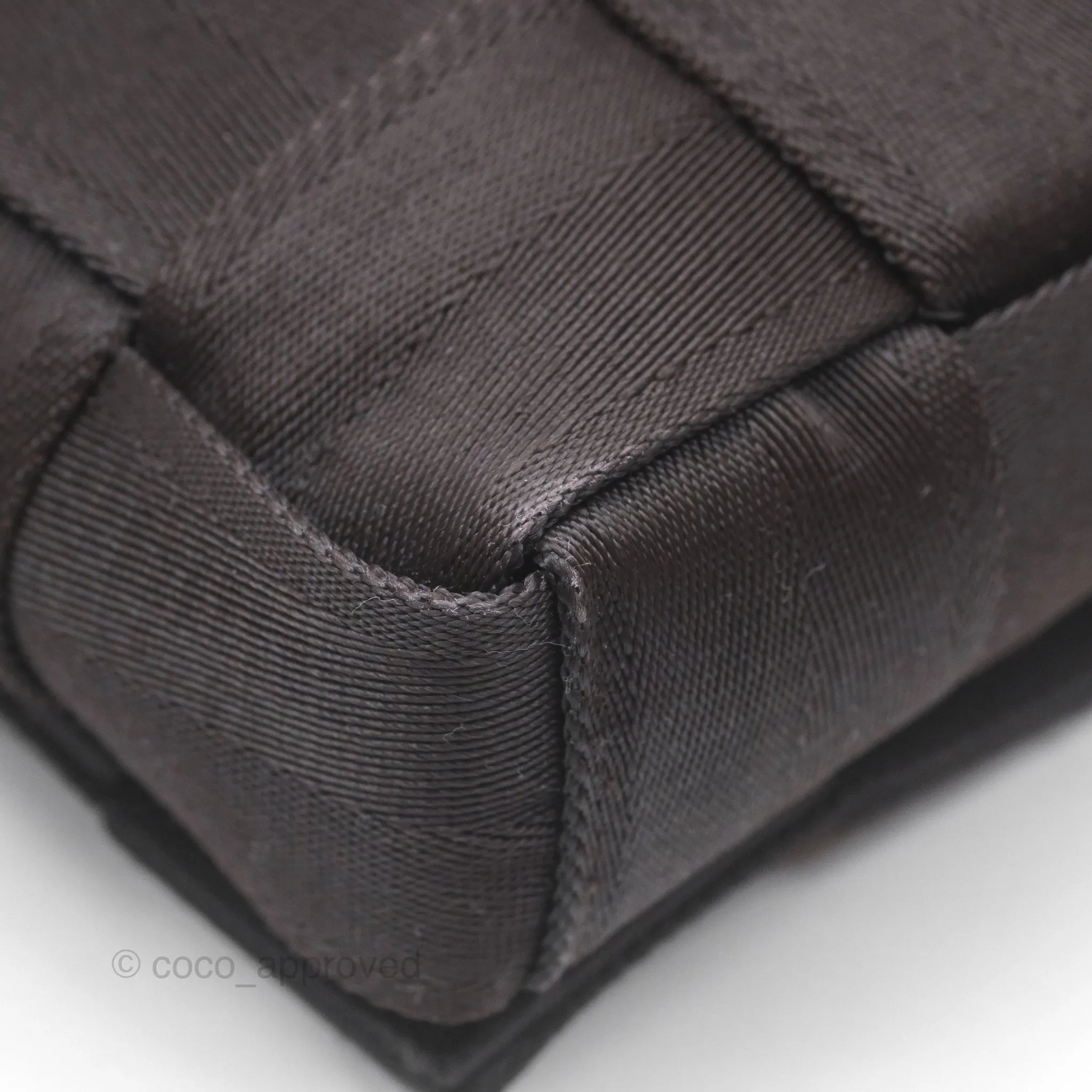 Bottega Veneta Maxi Webbing Cassette Bag Dark Brown