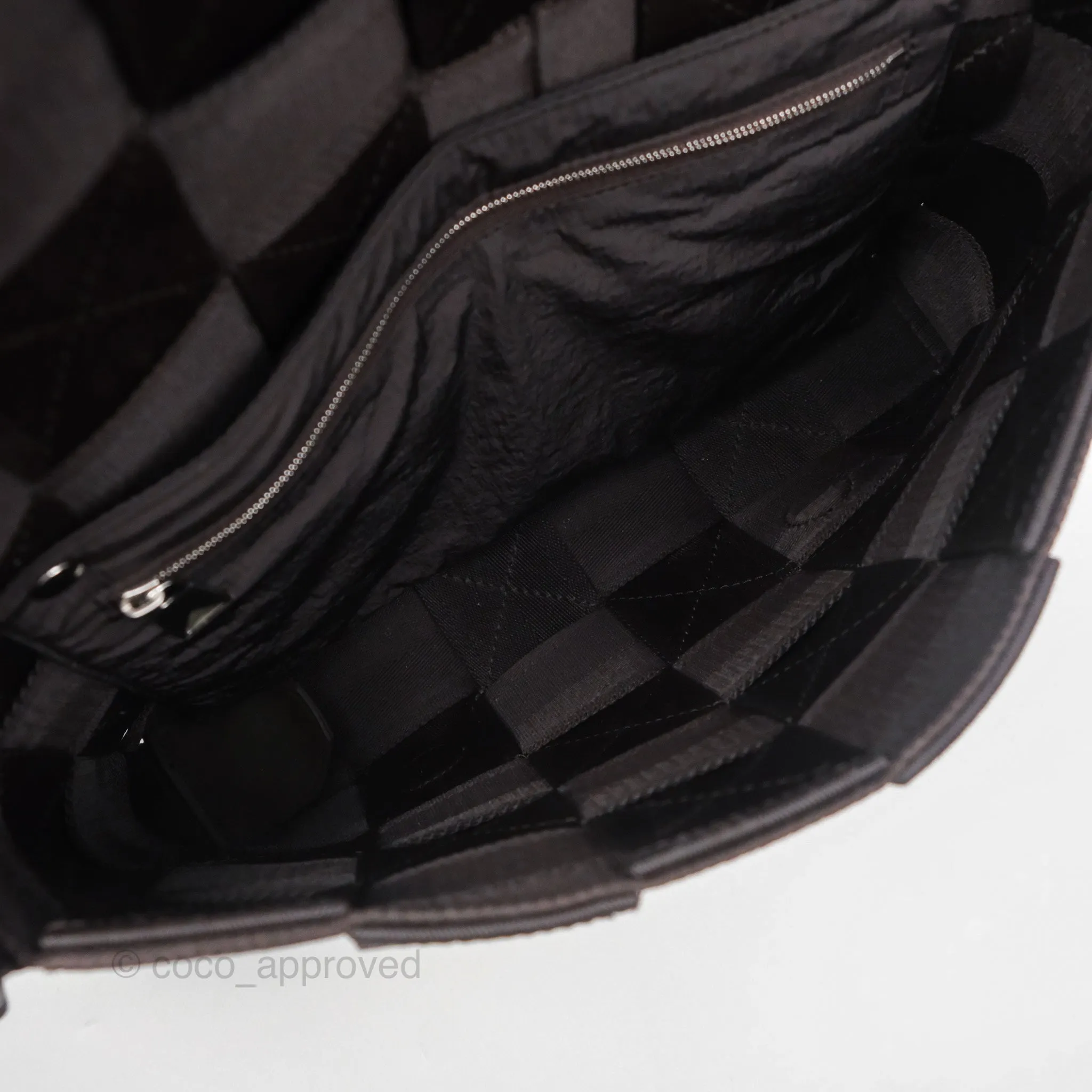 Bottega Veneta Maxi Webbing Cassette Bag Dark Brown
