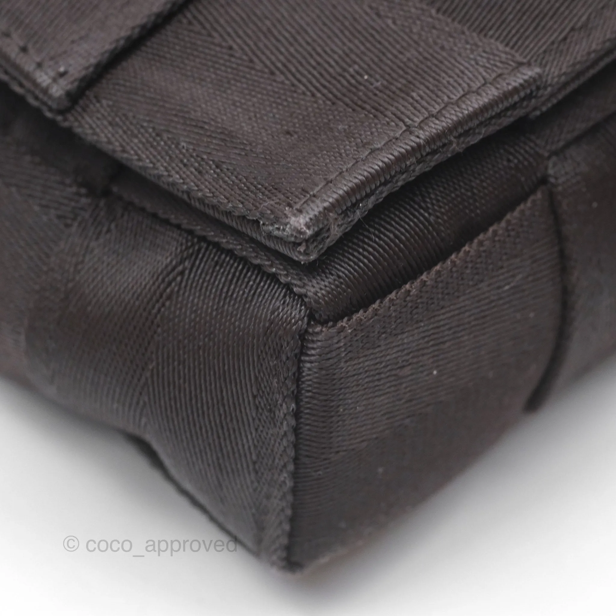 Bottega Veneta Maxi Webbing Cassette Bag Dark Brown