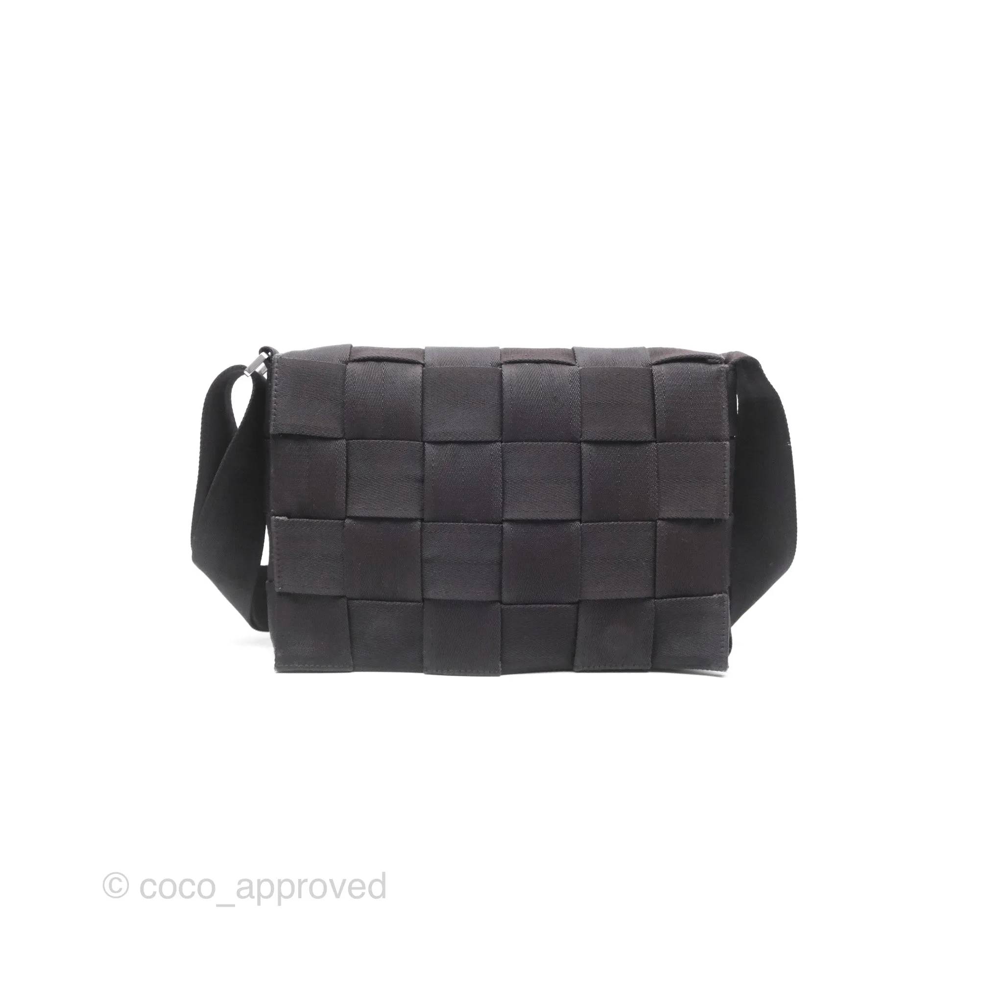 Bottega Veneta Maxi Webbing Cassette Bag Dark Brown