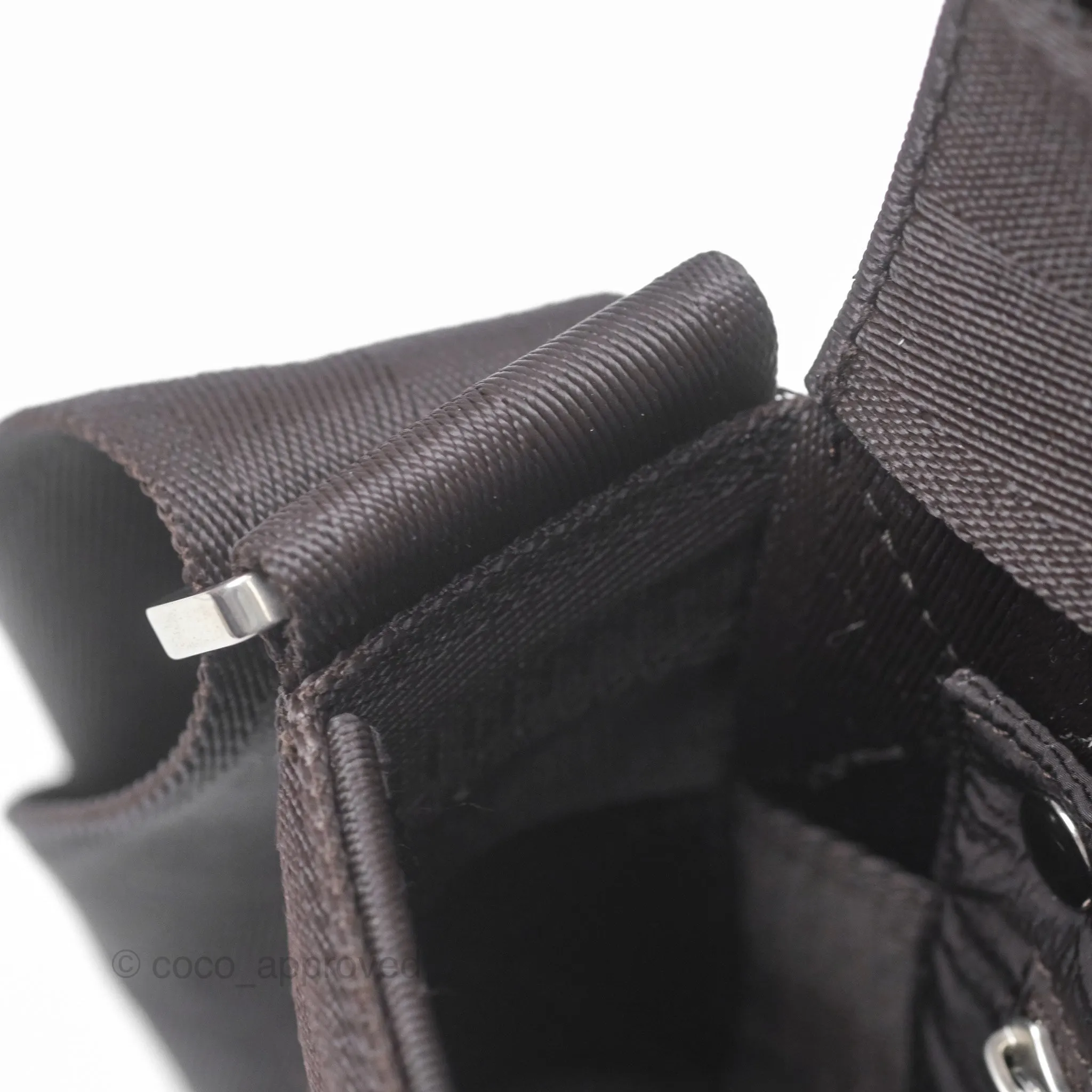 Bottega Veneta Maxi Webbing Cassette Bag Dark Brown