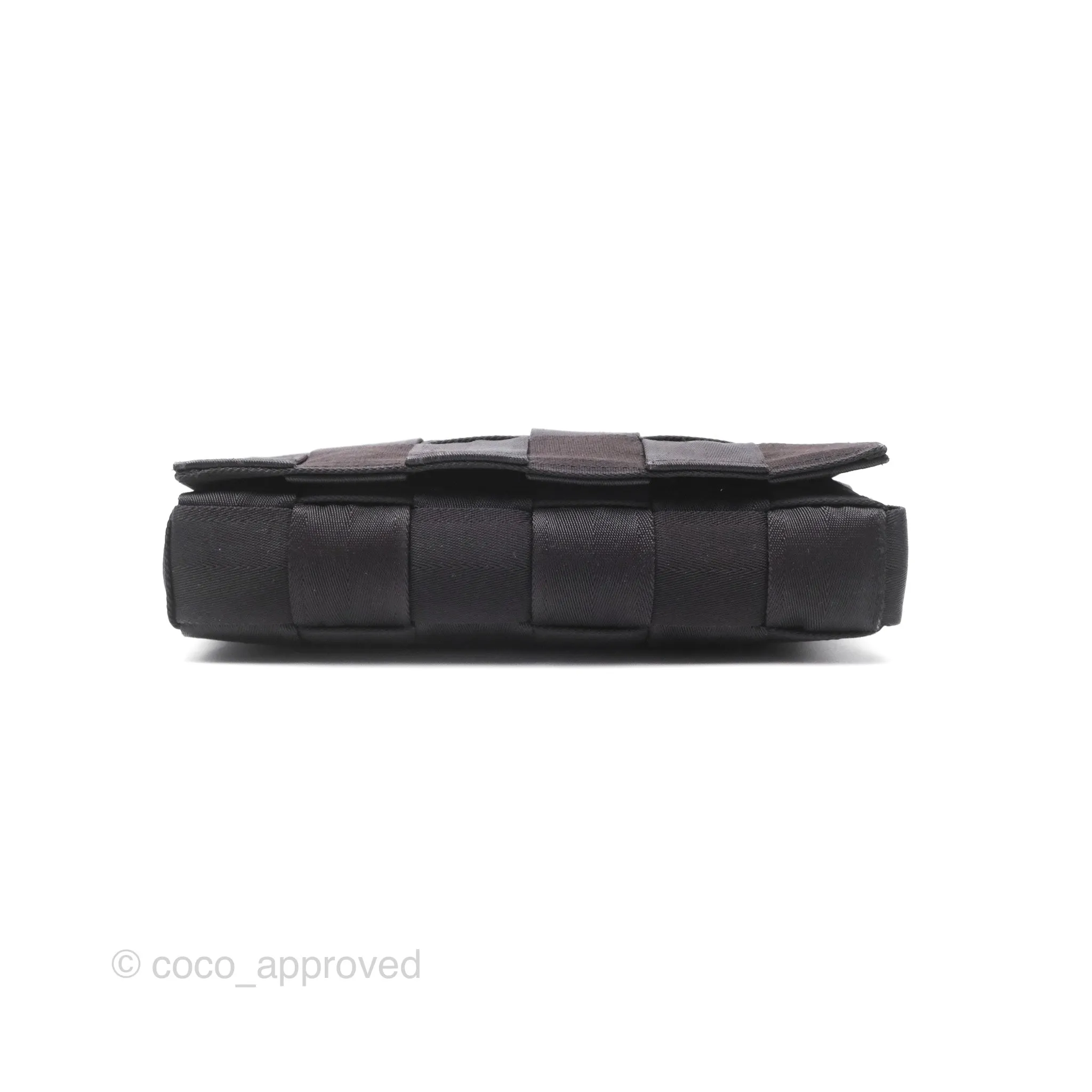 Bottega Veneta Maxi Webbing Cassette Bag Dark Brown