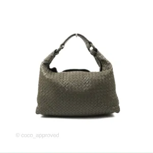 Bottega Veneta Medium Sloane Hobo Intrecciato Nappa Dark Olive Green
