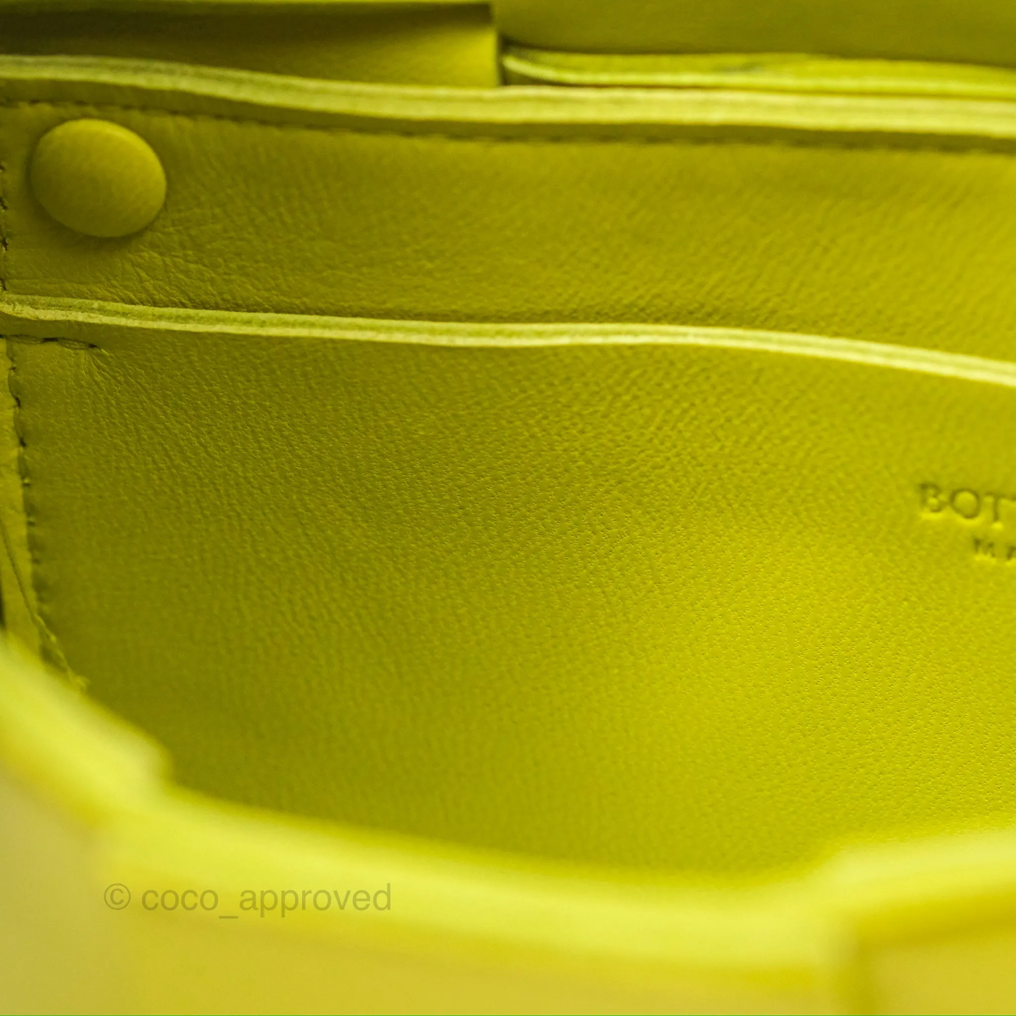 Bottega Veneta Mini Cassette Belt Bag Intreccio Lambskin Kiwi