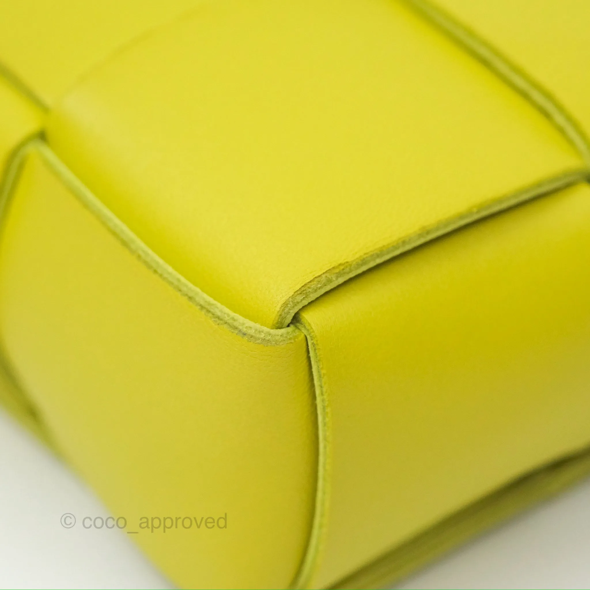 Bottega Veneta Mini Cassette Belt Bag Intreccio Lambskin Kiwi