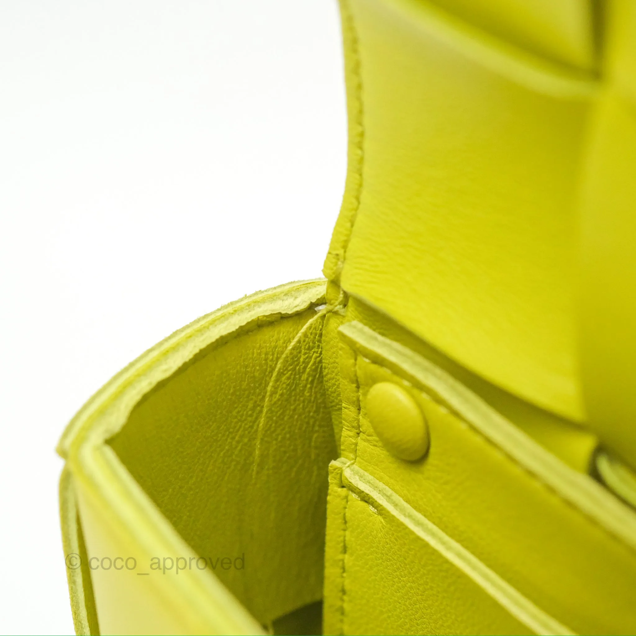 Bottega Veneta Mini Cassette Belt Bag Intreccio Lambskin Kiwi
