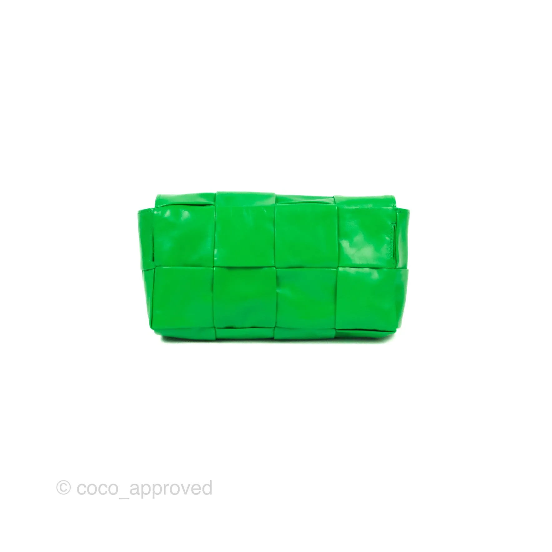 Bottega Veneta Mini Cassette Belt Bag Parakeet Intreccio Leather