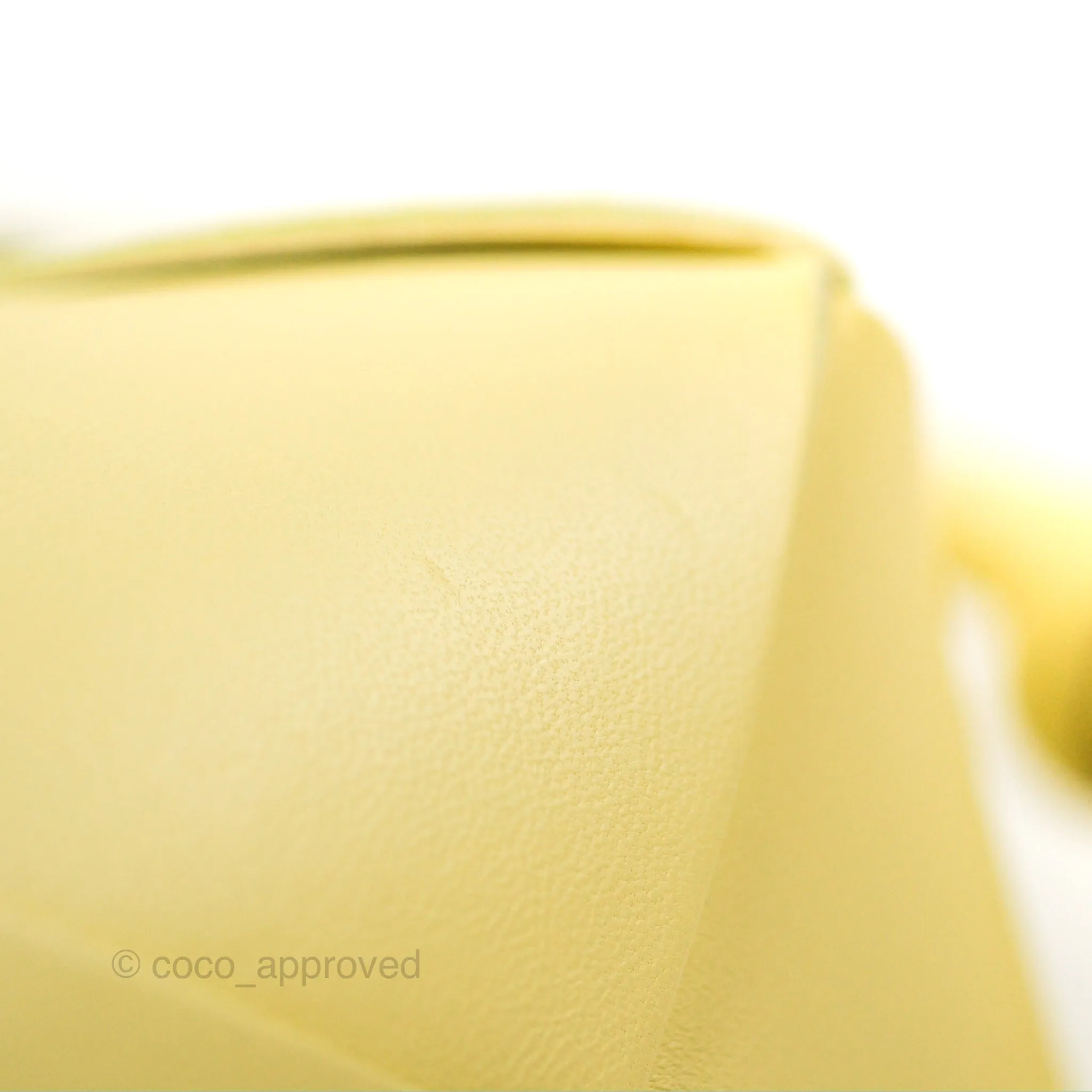 Bottega Veneta Mini Cassette Camera Bag Ice Cream Yellow Intreccio Lambskin