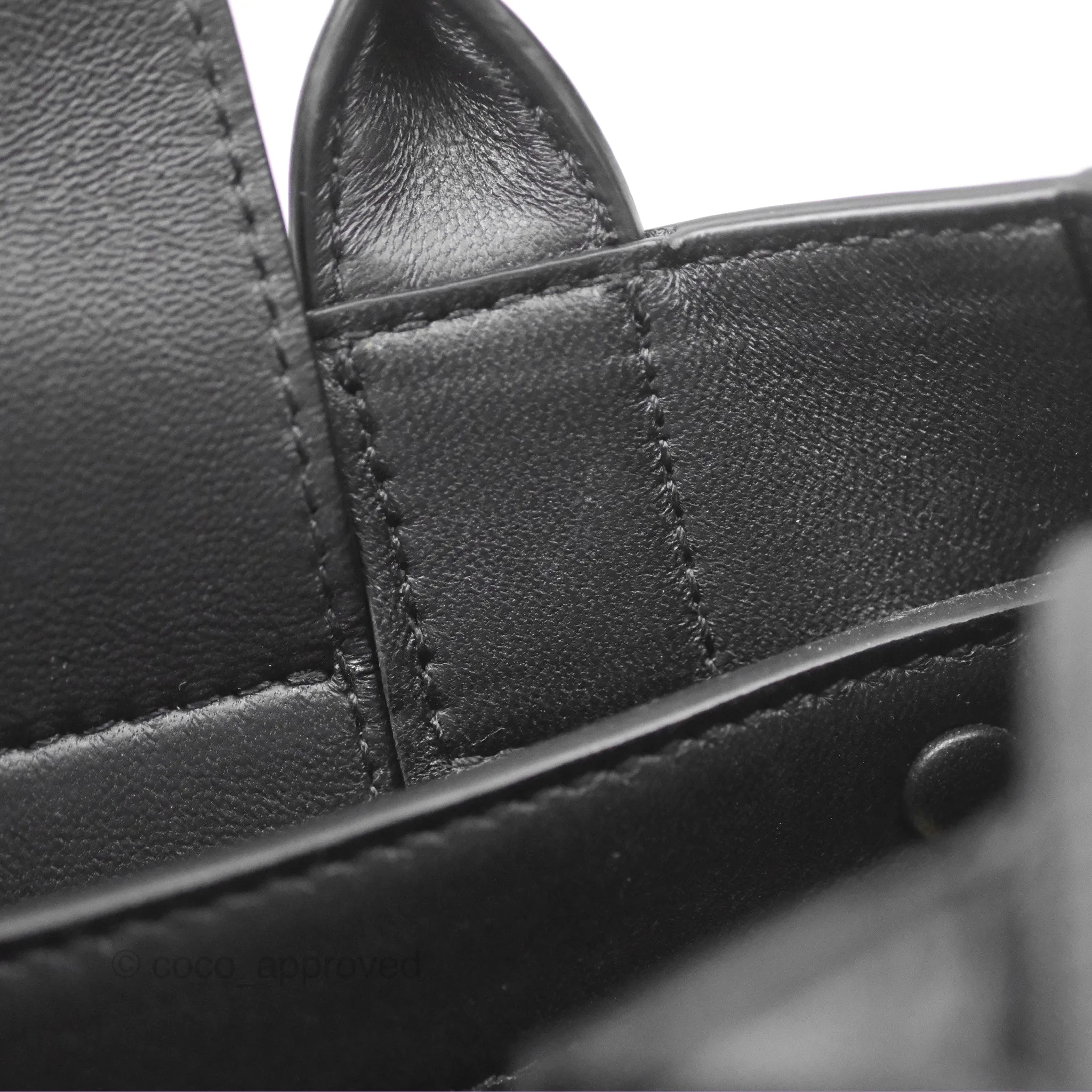 Bottega Veneta Mini Cassette Tote Bag Black